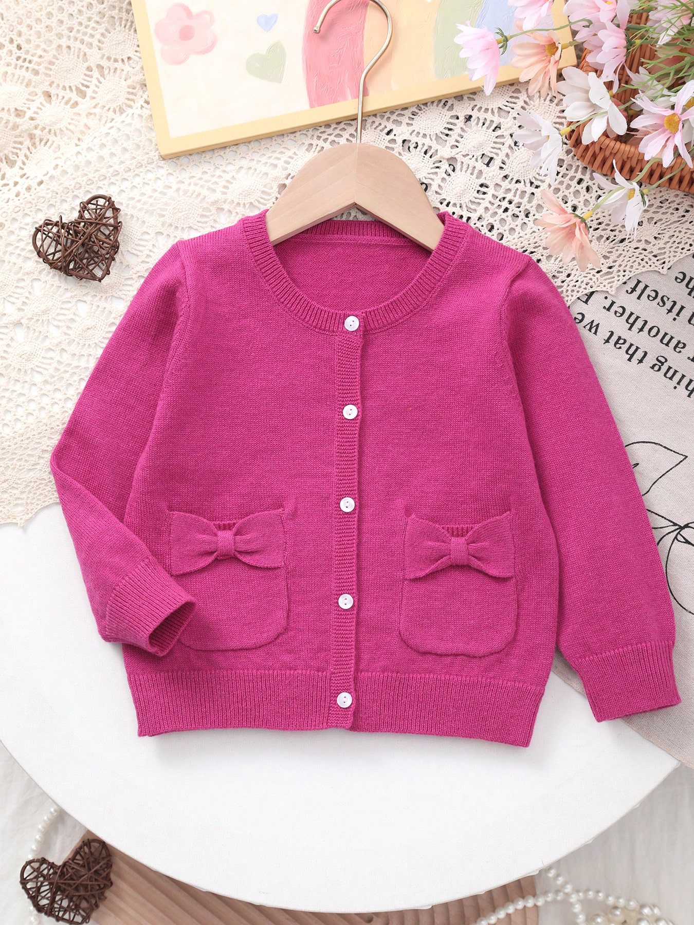 Knit Cardigan Infant - Baby Girl's Spring Thin Valentine's Day