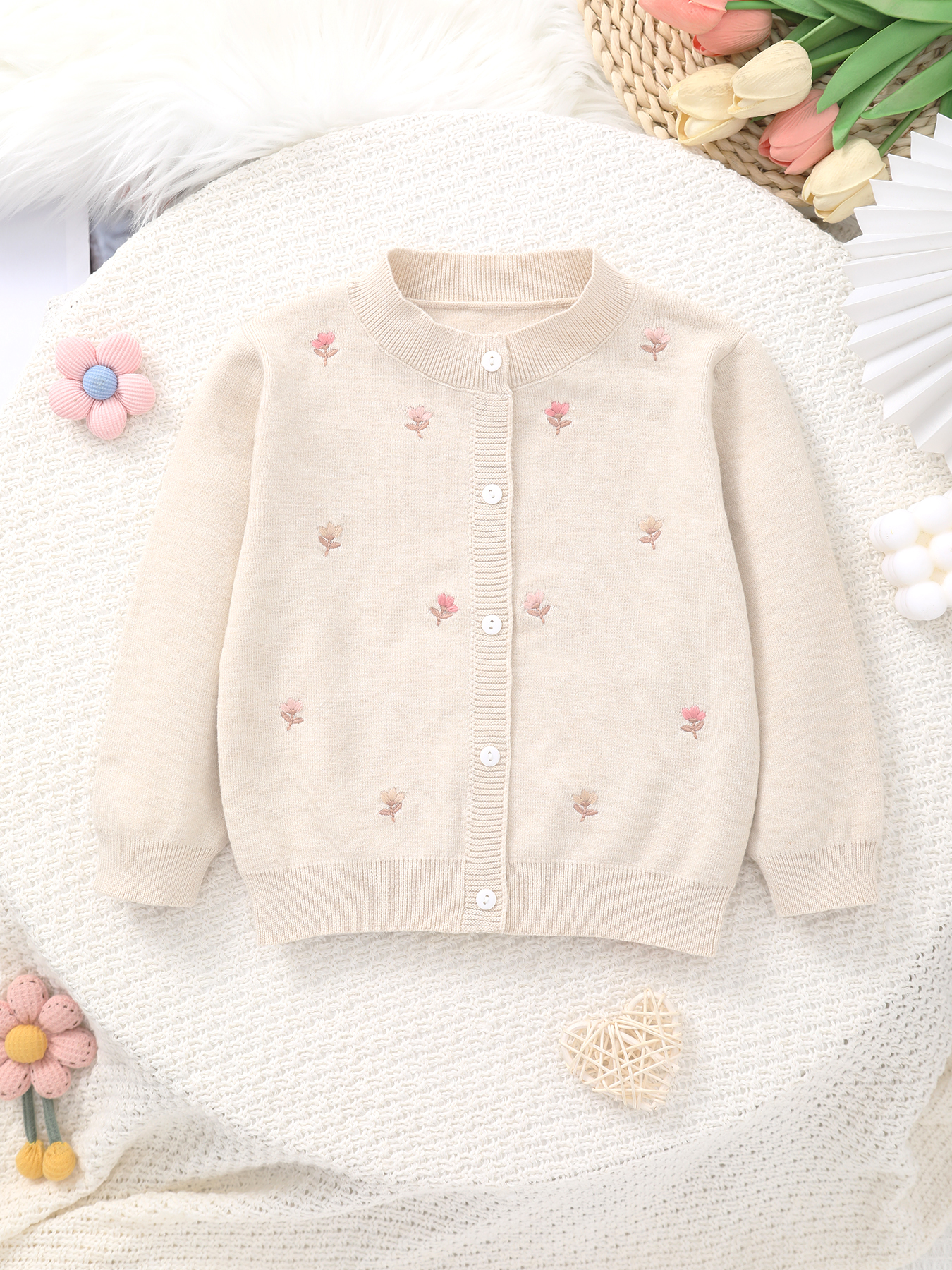 Knit Cardigan Infant - Sweet and Cute Baby Girl's Knitted