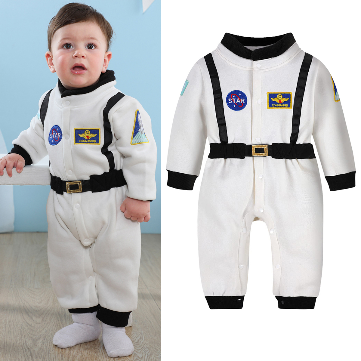 Baby Clothing Onesies - Toddler Astronaut Costume Baby Boys Space