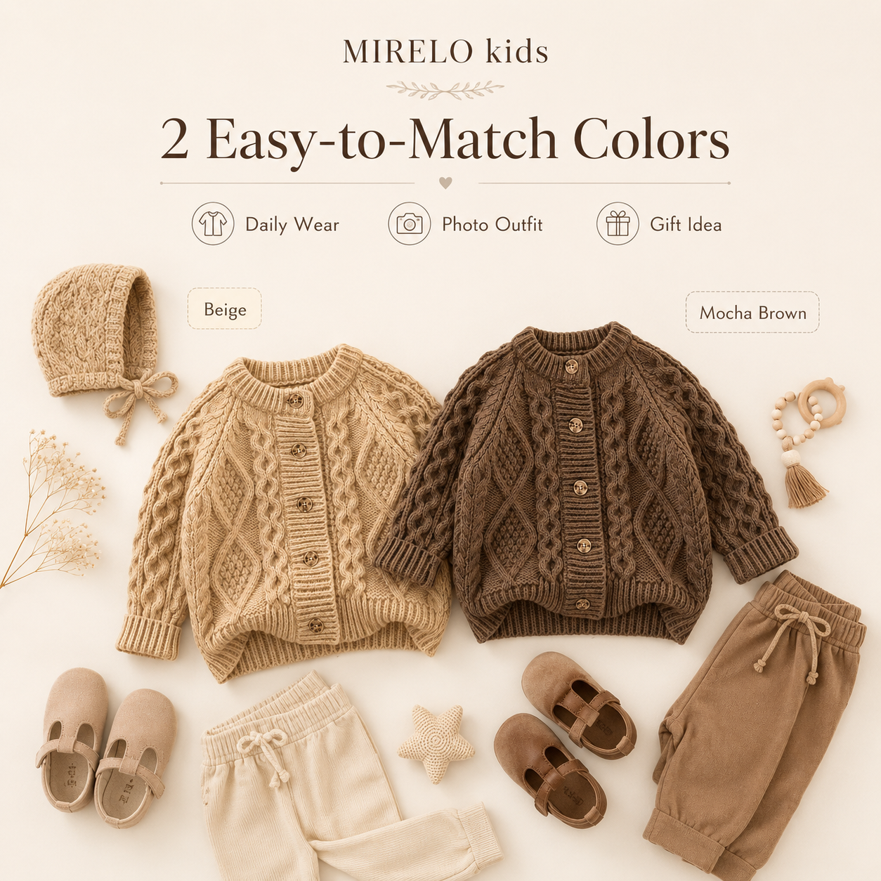 Autumn Sweater Children's Clot - Knit Cardigan Infant บทวิจารณ์และราคา