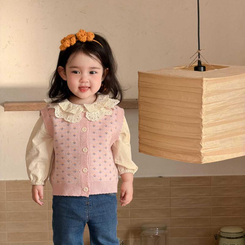 2026 Spring New Baby Sleeveles - Knit Cardigan Infant บทวิจารณ์และราคา