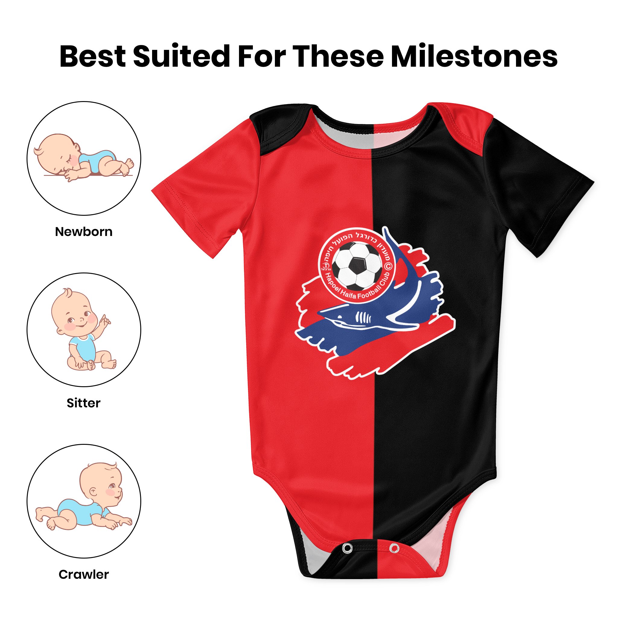 Hapoel Haifa Baby Bodysuit Uni - Romper Onesie Baby บทวิจารณ์และราคา