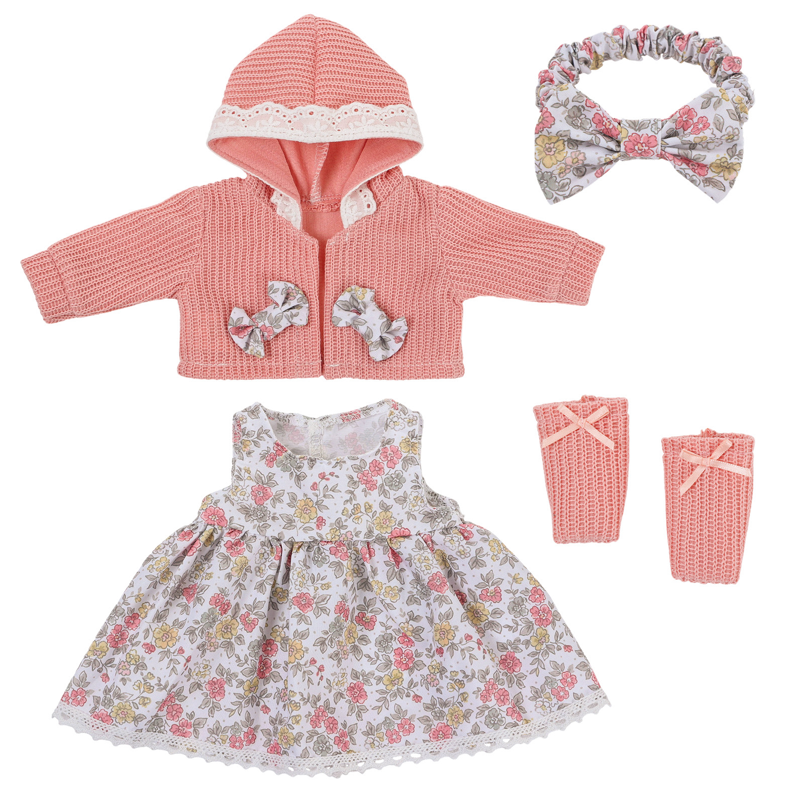 Cute Doll Clothes for 16-18 In - Baby Clothing Crochet บทวิจารณ์และราคา