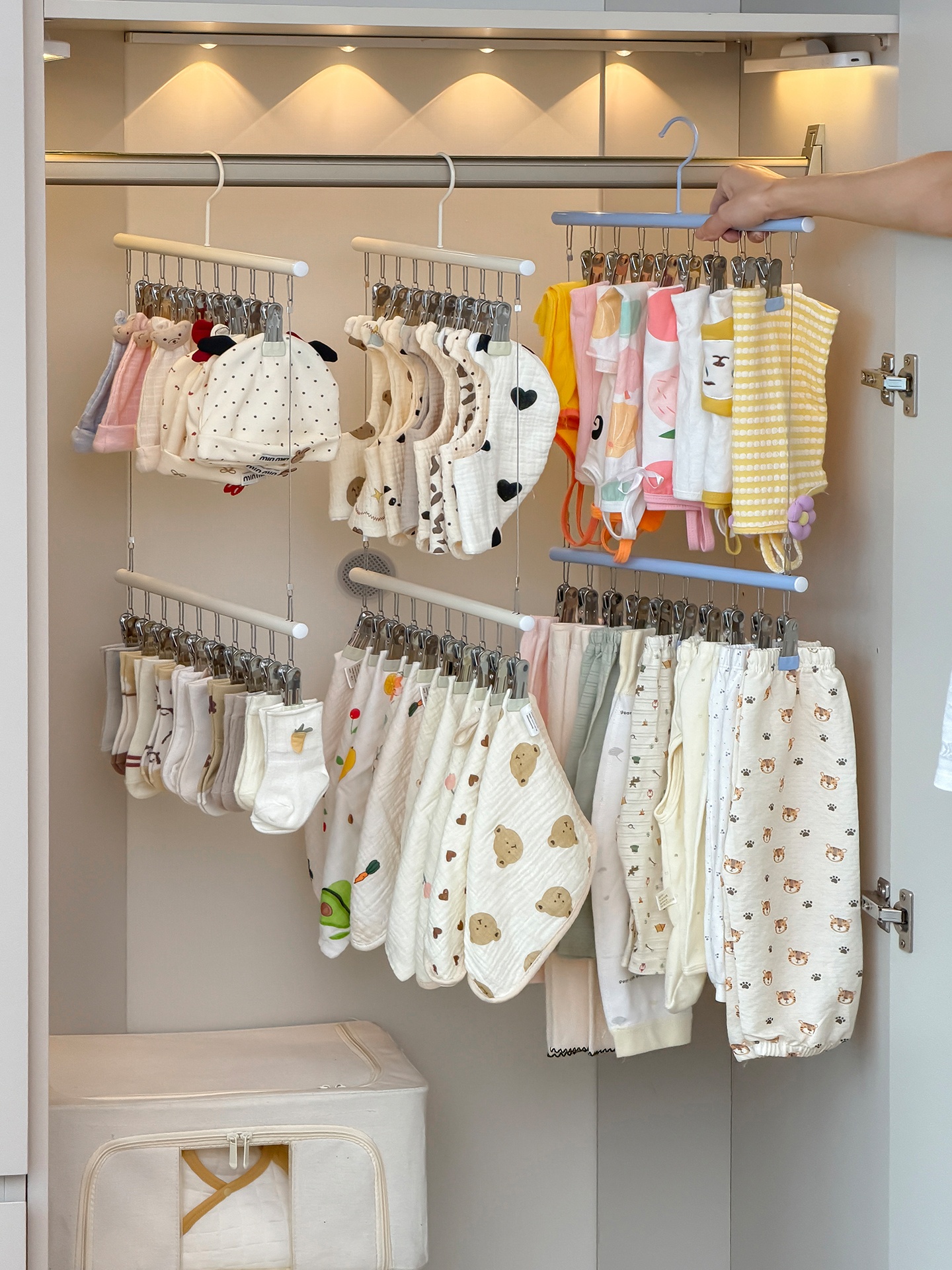 Baby Pants Hanger with Multipl - Baby Clothing Organizer บทวิจารณ์และราคา