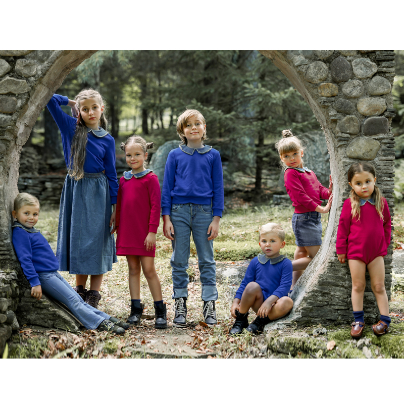 Ali Plus Aw25 Denim Collar Swe - Baby Clothing Crochet บทวิจารณ์และราคา