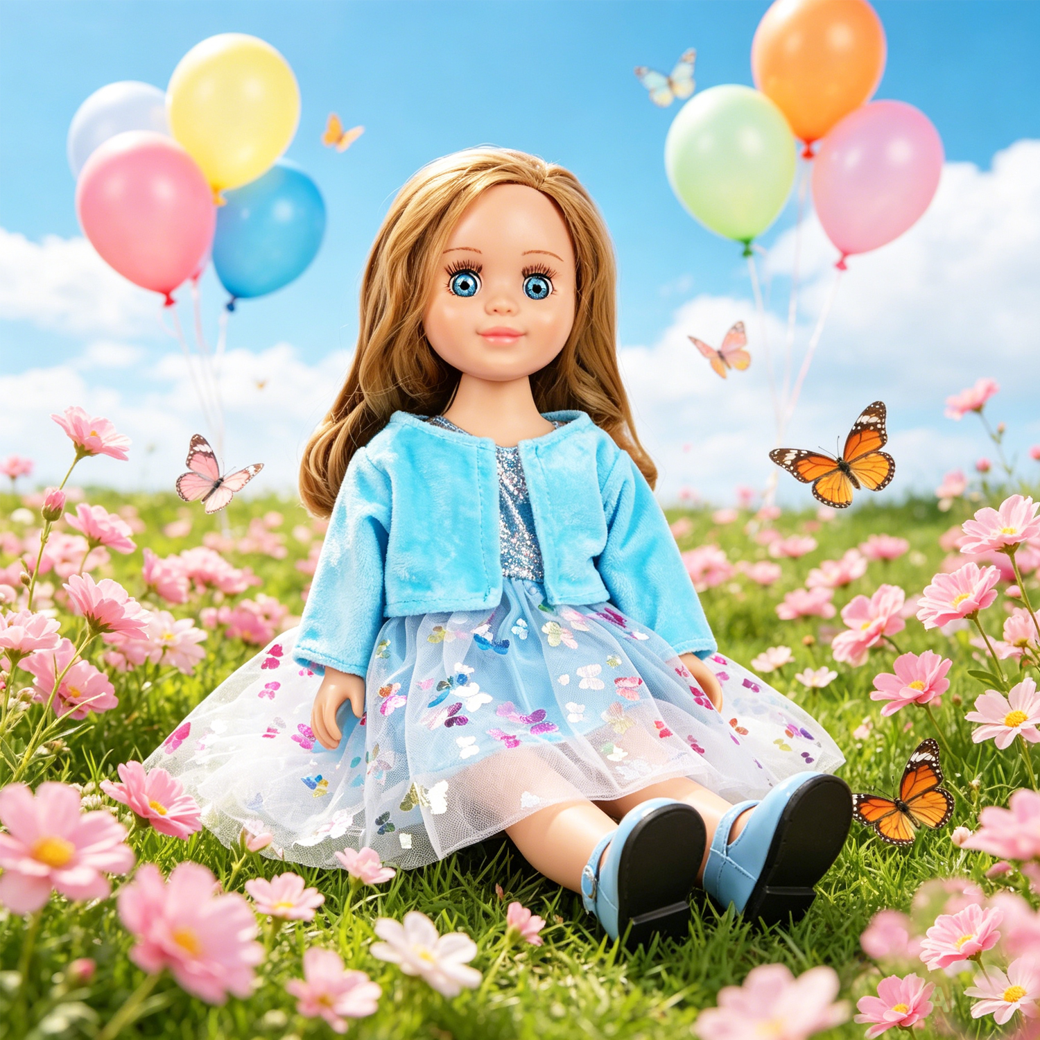 Cute 18 Inch Doll Clothes Set  - Knit Cardigan Infant บทวิจารณ์และราคา