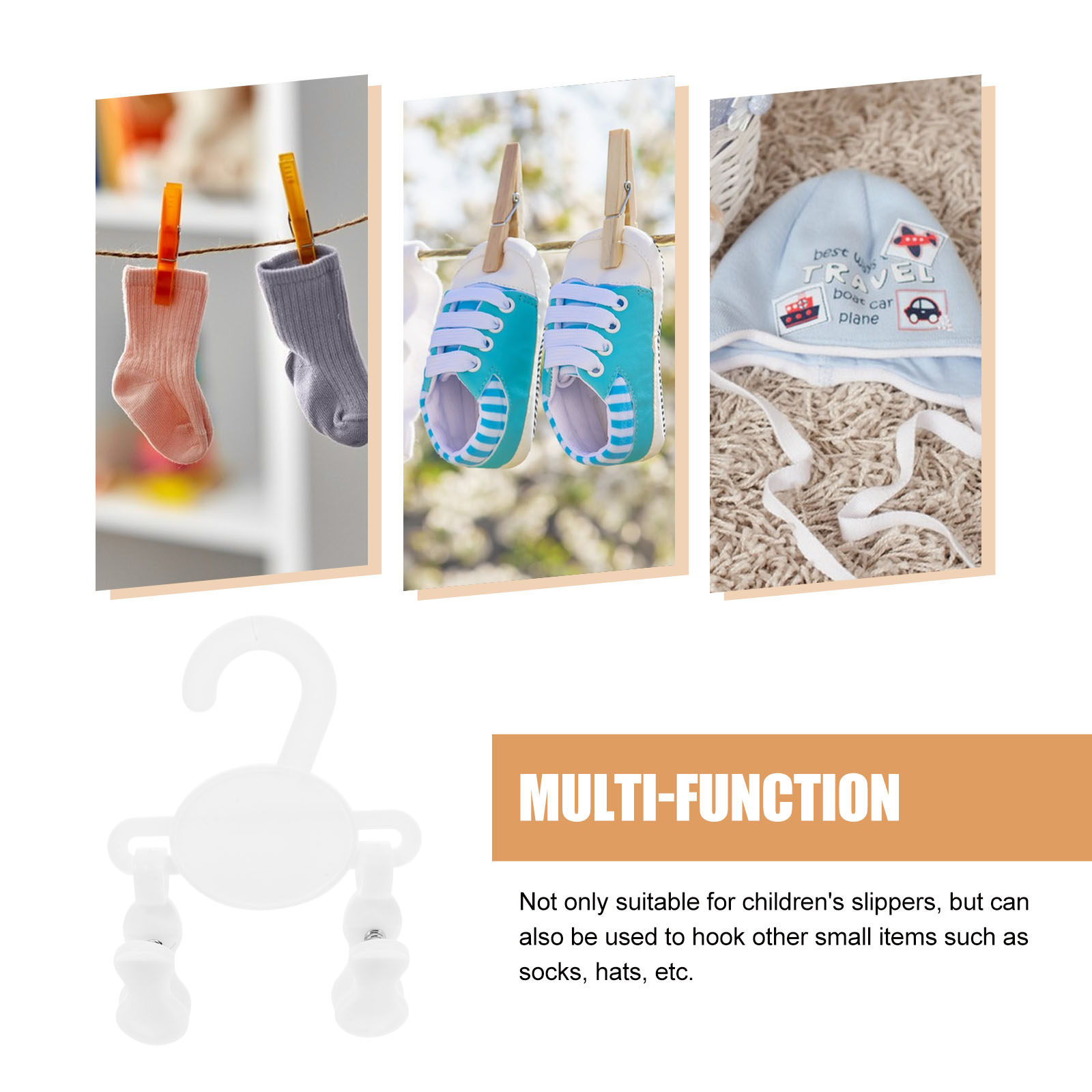 10Pcs Children Shoe Hook Light - Baby Clothing Organizer บทวิจารณ์และราคา