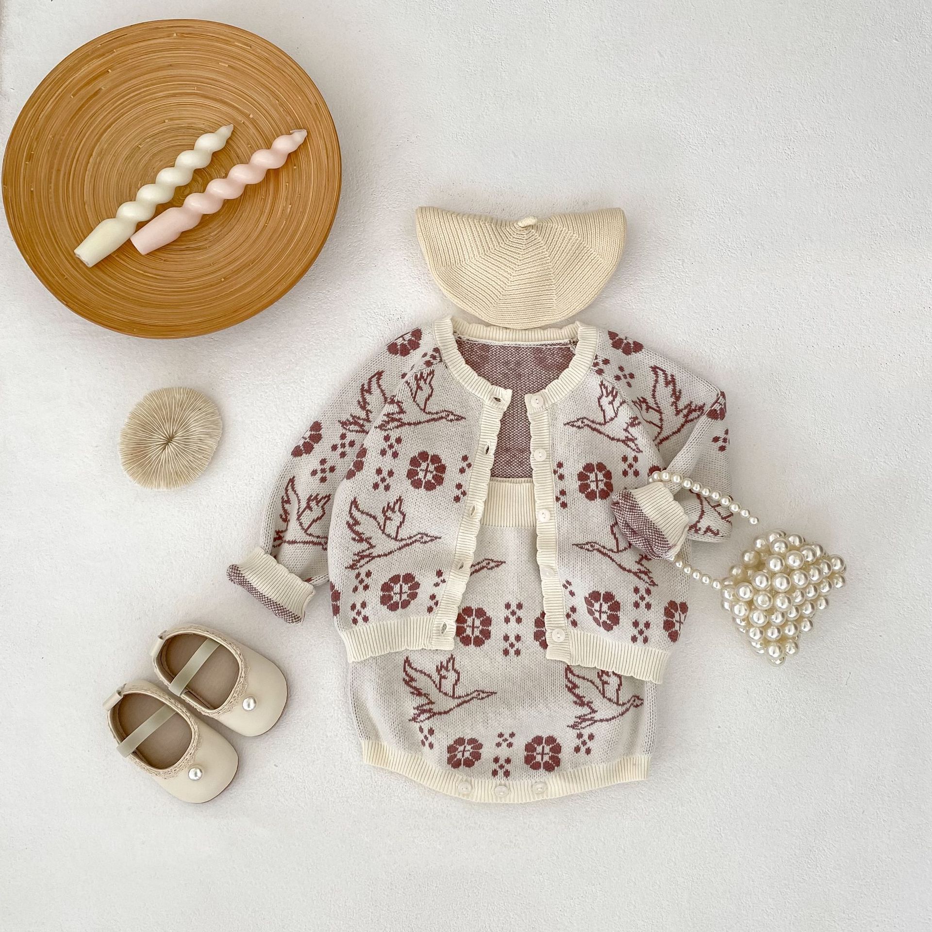 2025 Autumn New Baby Long Slee - Knit Cardigan Infant บทวิจารณ์และราคา