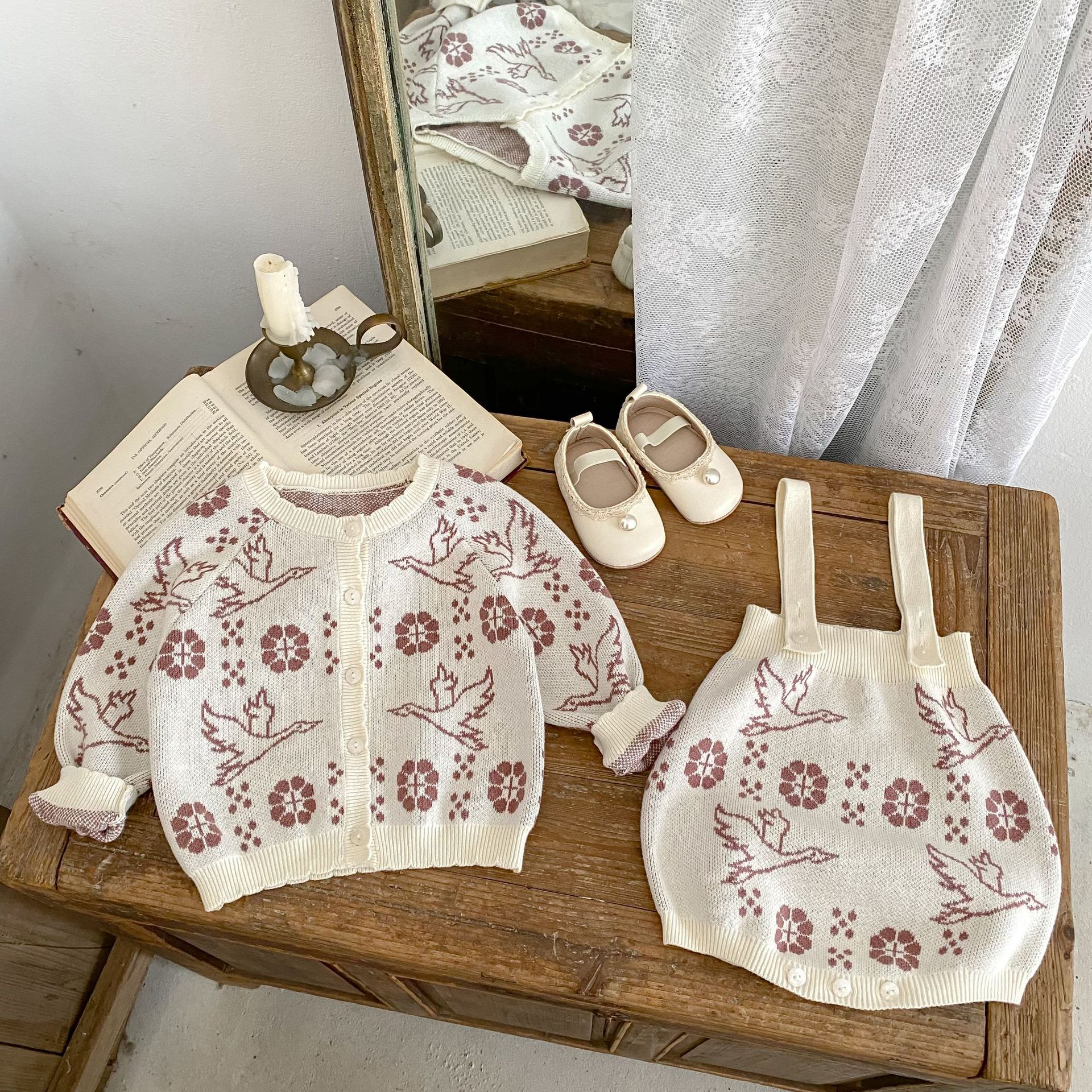 2025 Autumn New Baby Long Slee - Knit Cardigan Infant บทวิจารณ์และราคา