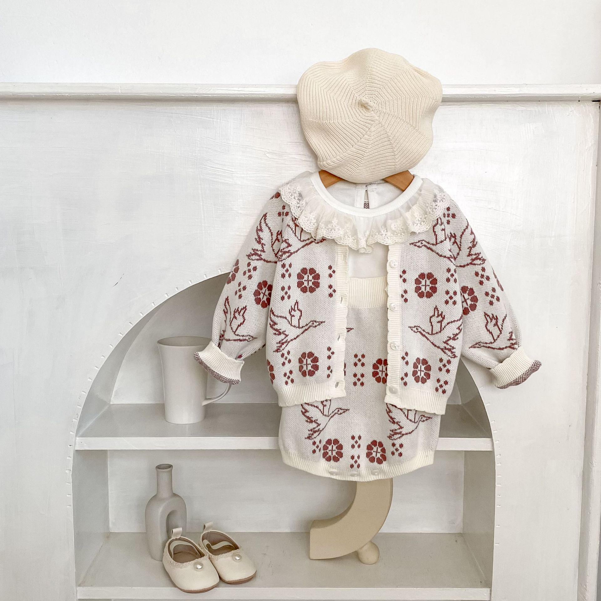 2025 Autumn New Baby Long Slee - Knit Cardigan Infant บทวิจารณ์และราคา