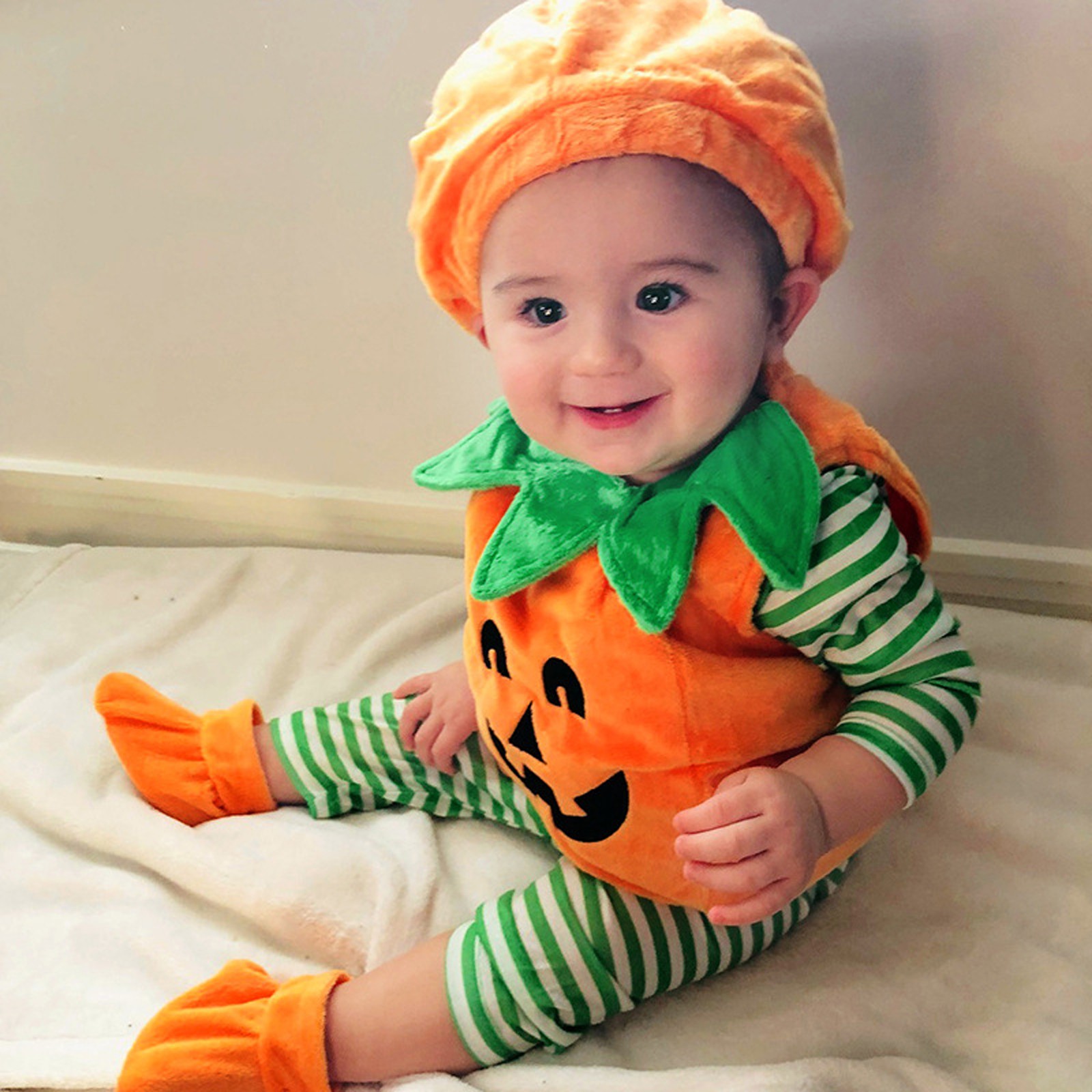 Halloween Pumpkin Costume Kids - Baby Clothing Onesies บทวิจารณ์และราคา