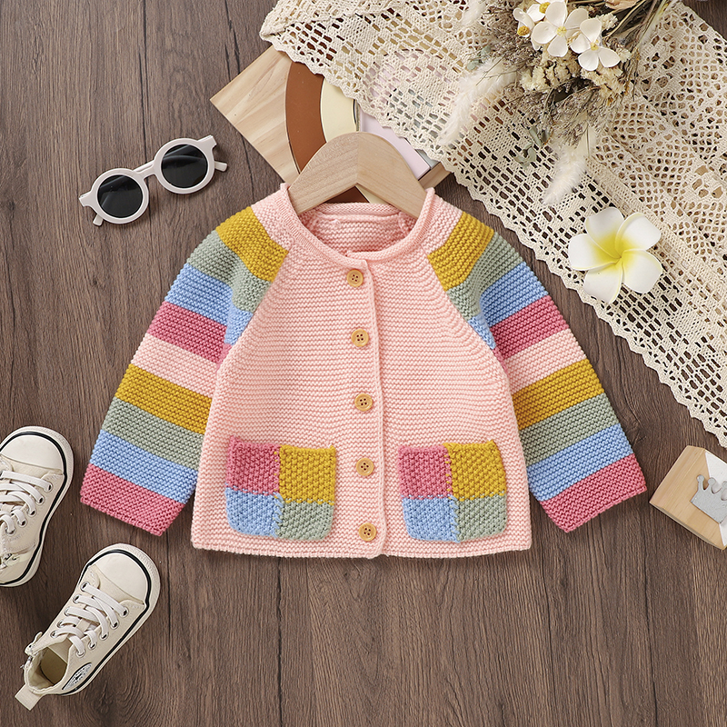 Baby Sweaters Cardigans Autumn - Knit Cardigan Infant บทวิจารณ์และราคา