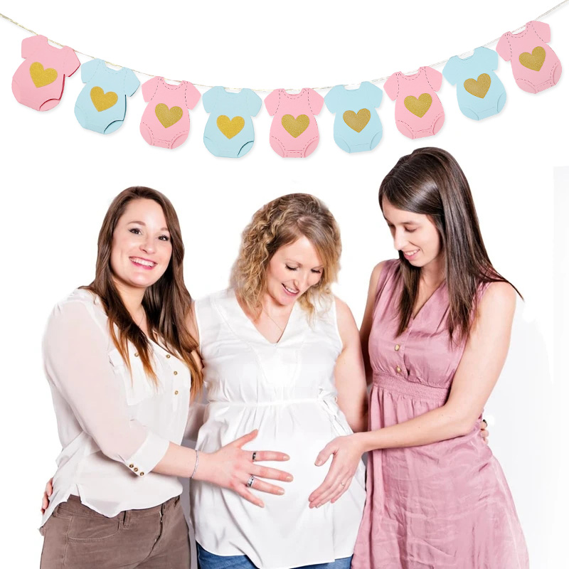 Baby Shower Paper Garland Shor - Baby Clothing Rail บทวิจารณ์และราคา