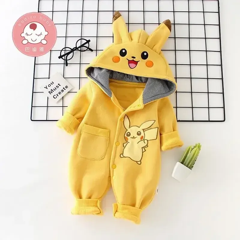 New Cute Cartoon Pokemon Pikac - Baby Clothing Onesies บทวิจารณ์และราคา