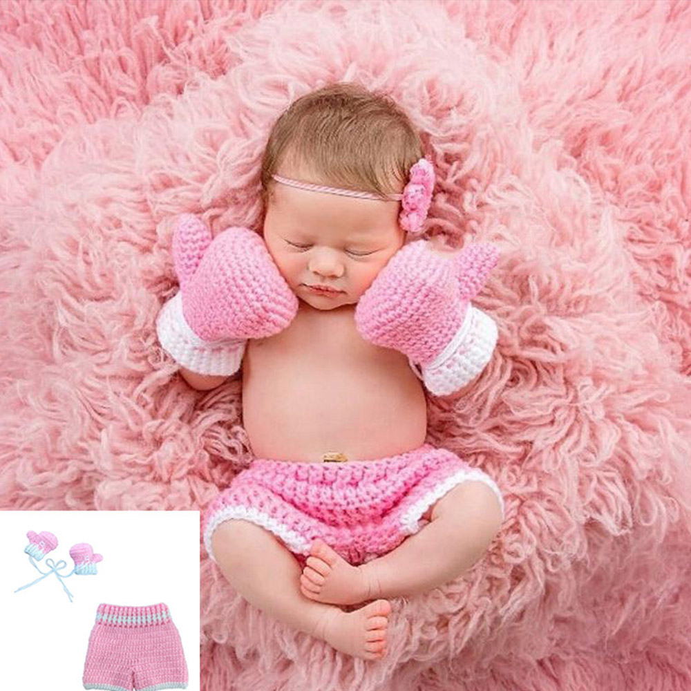 2pcs/set Newborn Baby Boxing D - Baby Clothing Crochet บทวิจารณ์และราคา