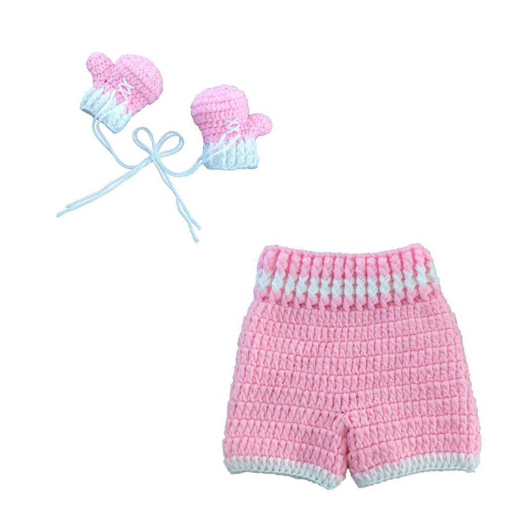 2pcs/set Newborn Baby Boxing D - Baby Clothing Crochet บทวิจารณ์และราคา
