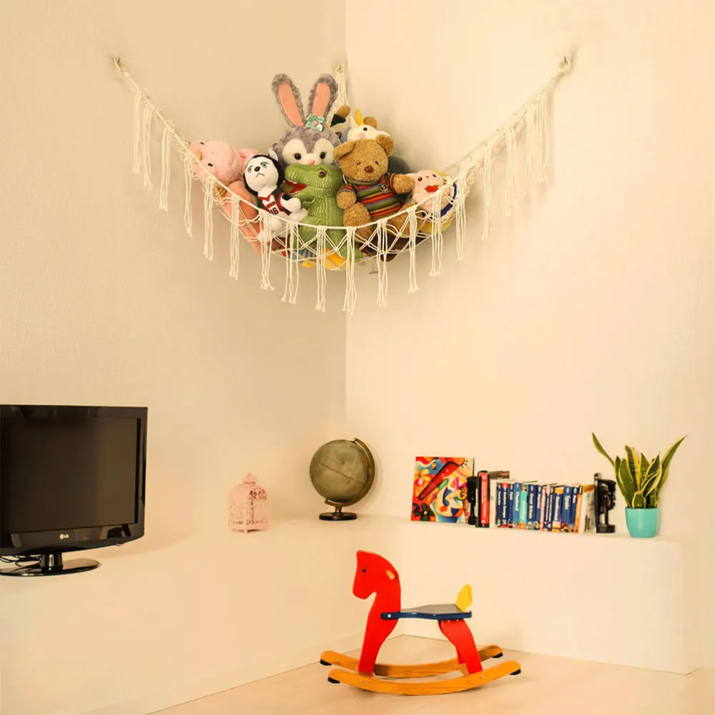 1Pc Toy Hammocks Wall Corner H - Baby Clothing Organizer บทวิจารณ์และราคา