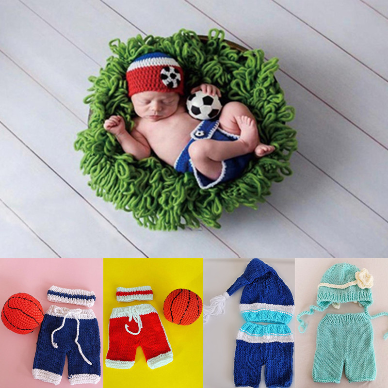 3/2 Pcs/set Newborn Photograph - Baby Clothing Crochet บทวิจารณ์และราคา