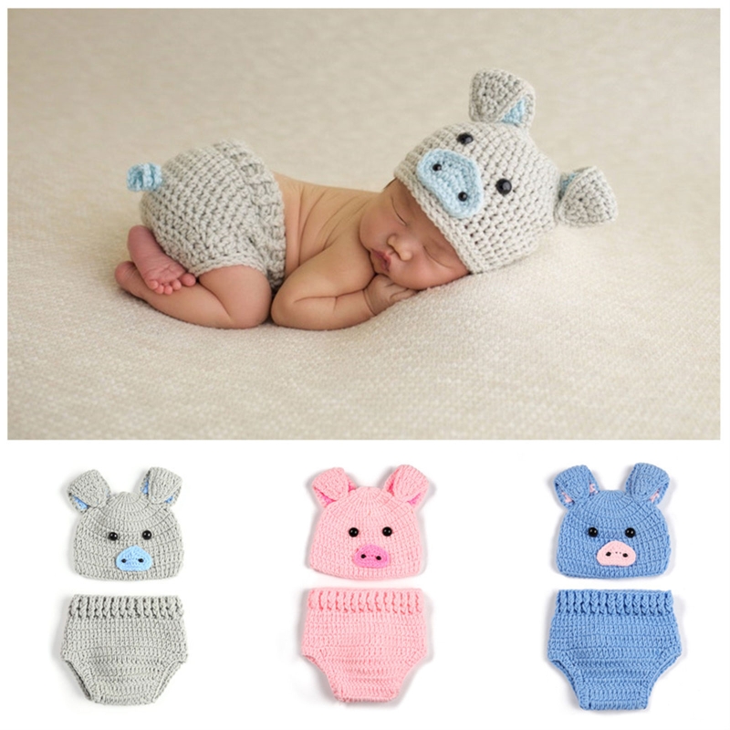 3/2 Pcs/set Newborn Photograph - Baby Clothing Crochet บทวิจารณ์และราคา