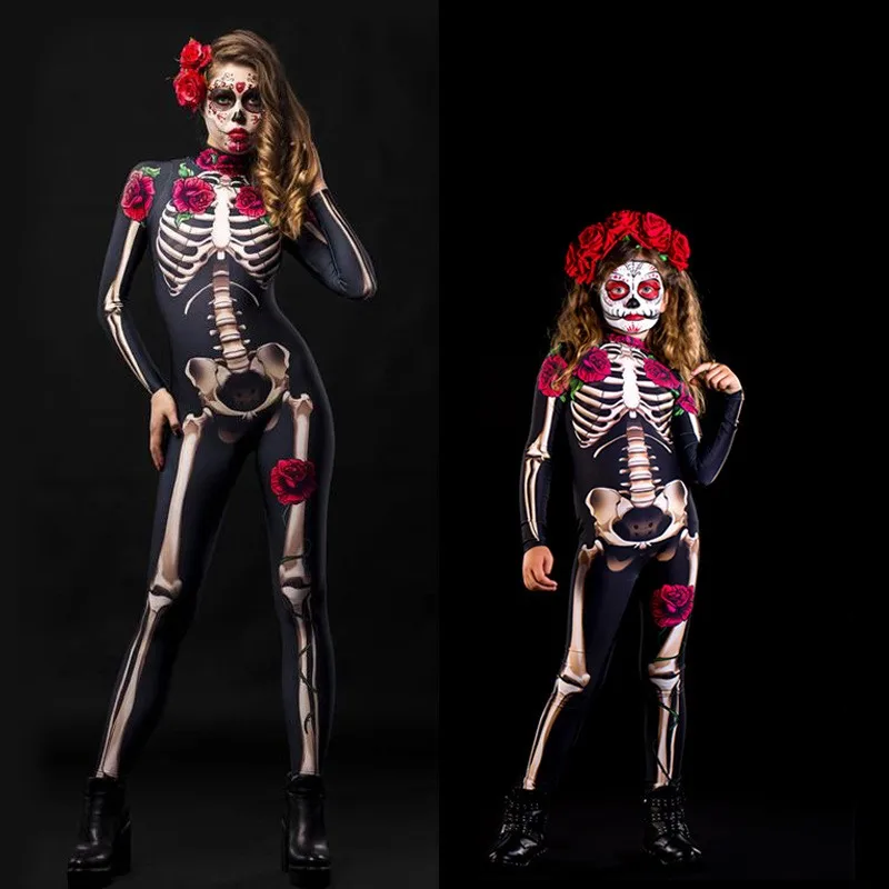 Rose Skeleton Adult Kids Scary - Baby Clothing Onesies บทวิจารณ์และราคา
