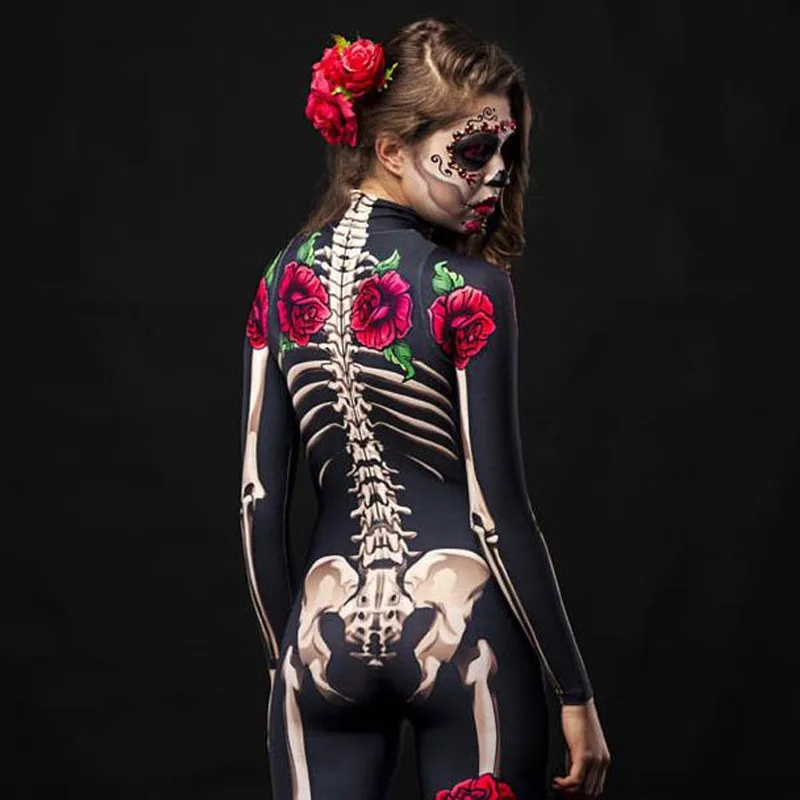 Rose Skeleton Adult Kids Scary - Baby Clothing Onesies บทวิจารณ์และราคา