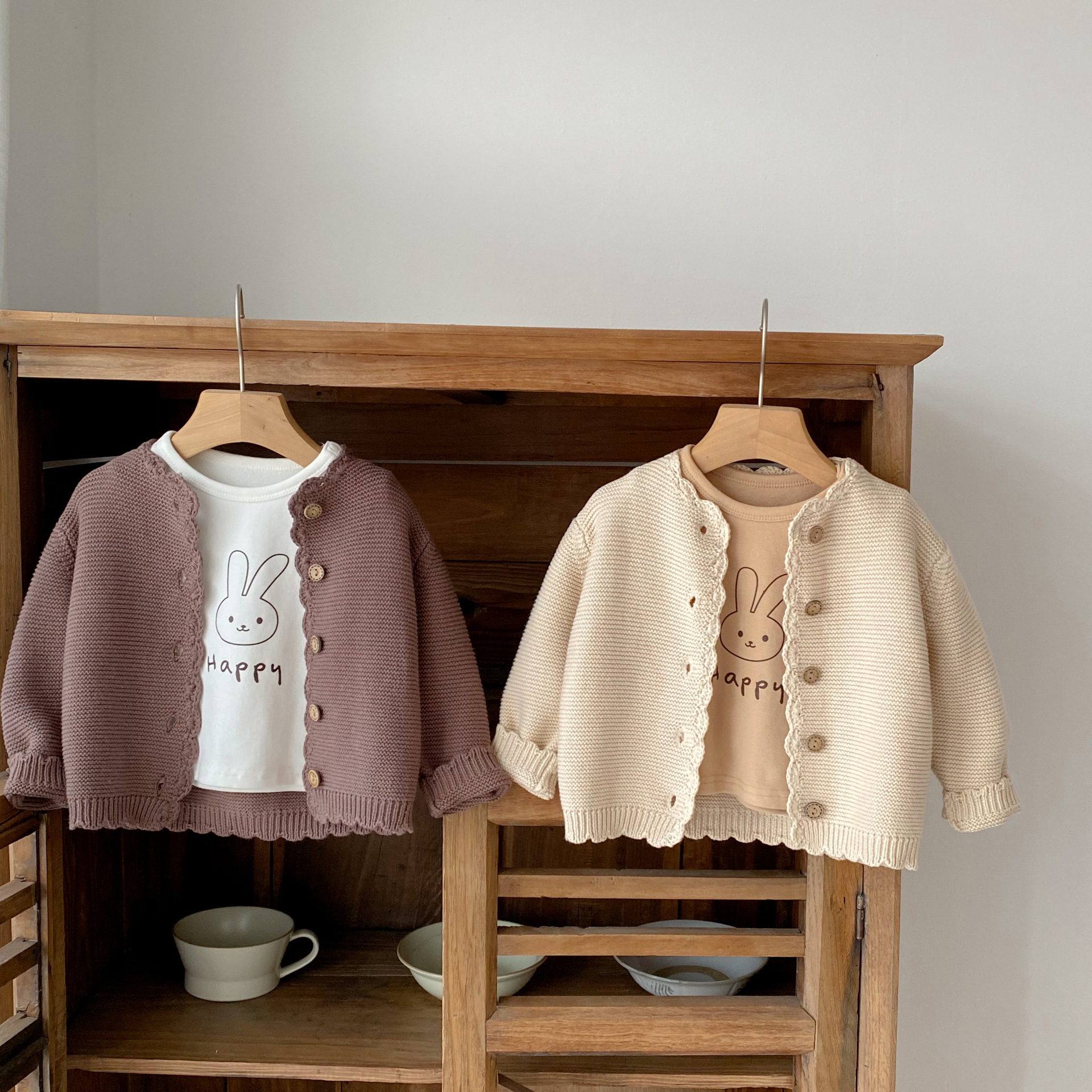 2025 Autumn New Baby Long Slee - Knit Cardigan Infant บทวิจารณ์และราคา