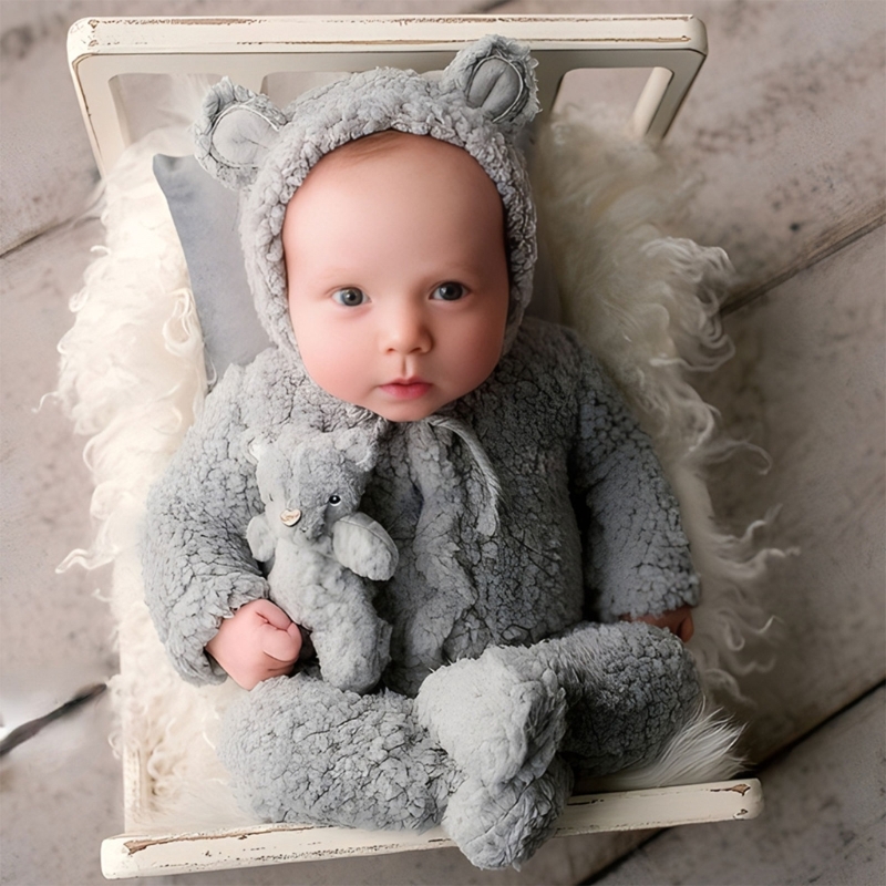 2Pcs Photography Props for Bab - Baby Clothing Onesies บทวิจารณ์และราคา