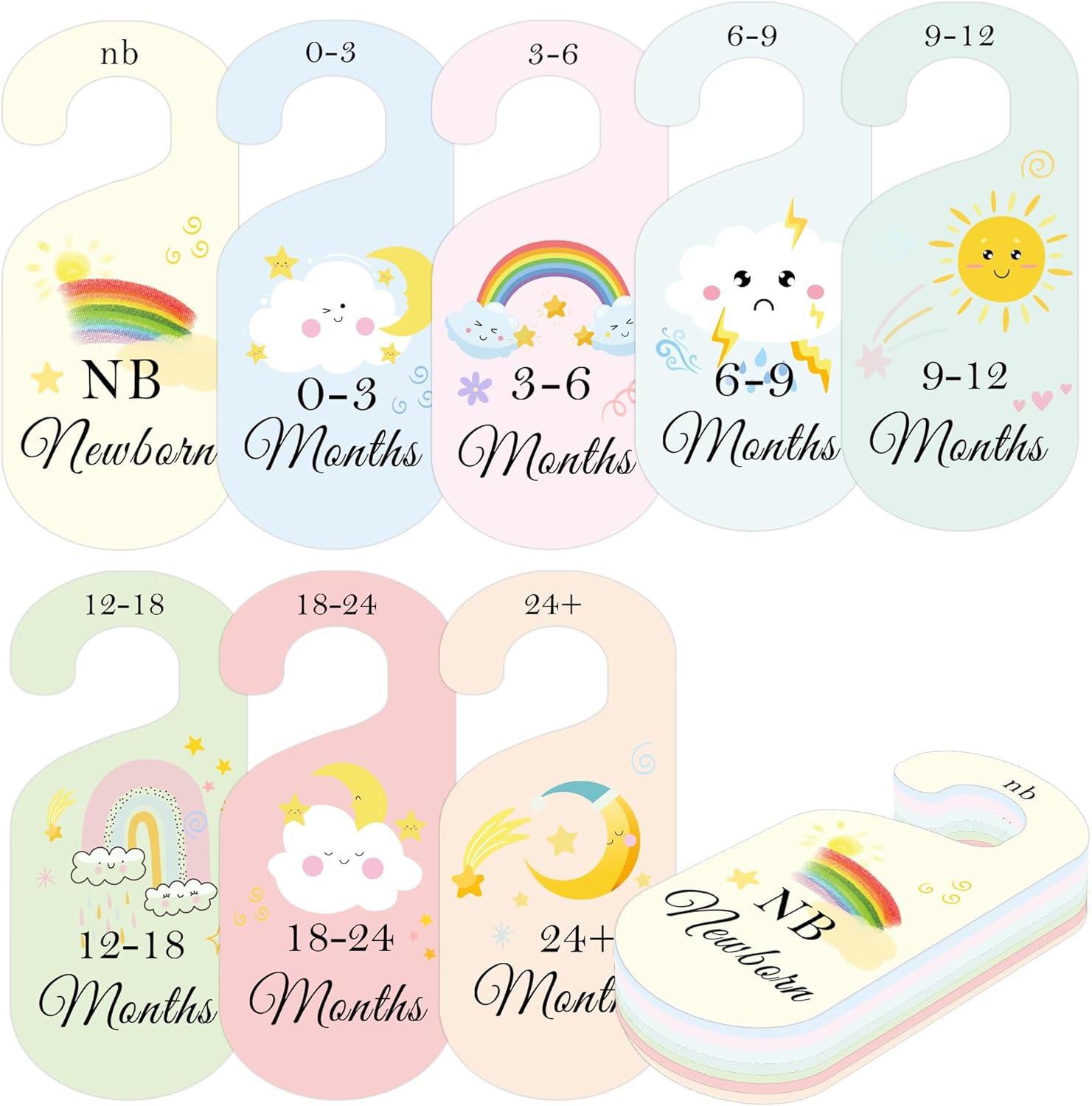 8 Pack Baby Closet Dividers Wa - Baby Clothing Organizer บทวิจารณ์และราคา