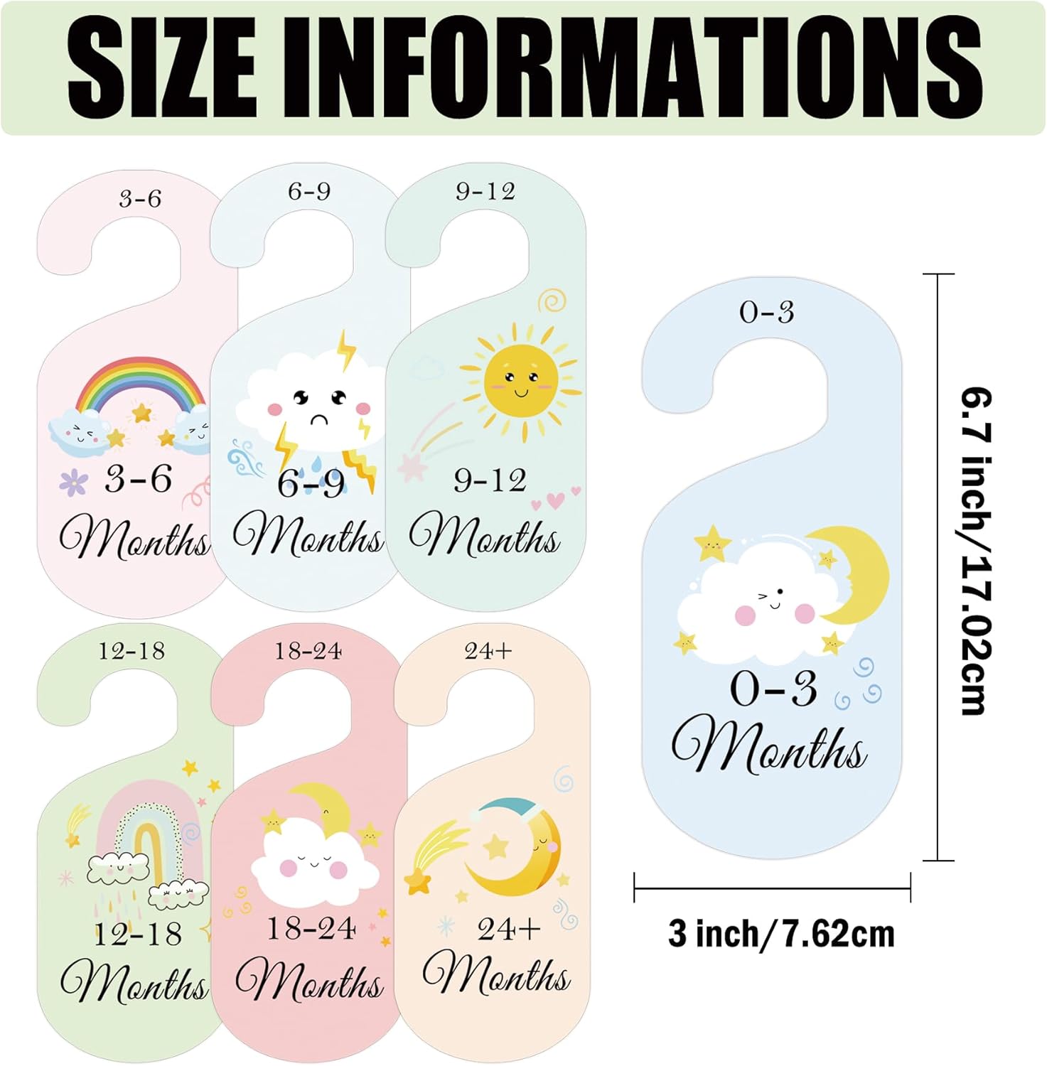 8 Pack Baby Closet Dividers Wa - Baby Clothing Organizer บทวิจารณ์และราคา
