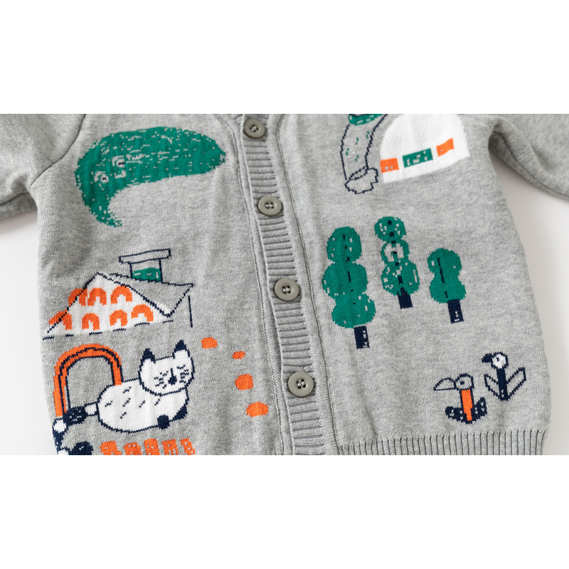 2-8T Toddler Kid Baby Boy Girl - Knit Cardigan Infant บทวิจารณ์และราคา