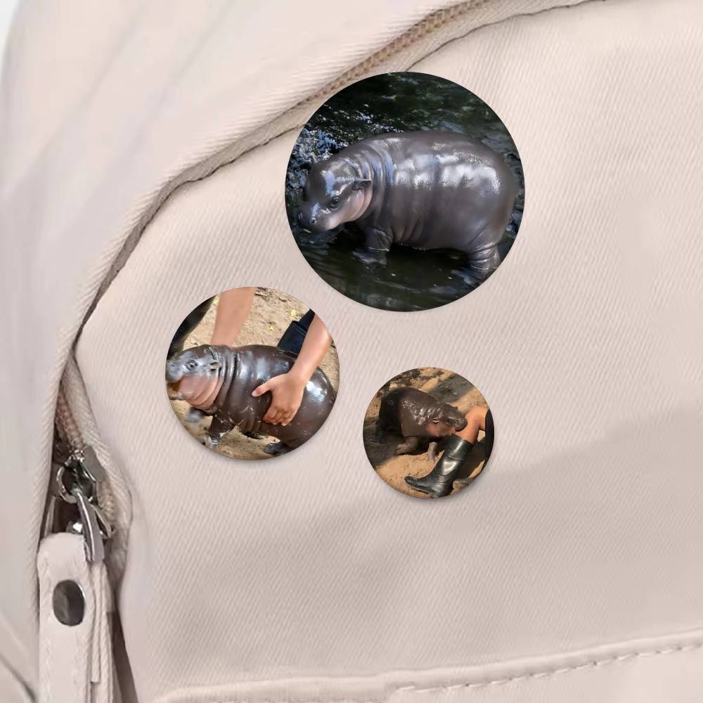 Baby Hippo Moo Deng Badge Tinp - Baby Clothing Japan บทวิจารณ์และราคา