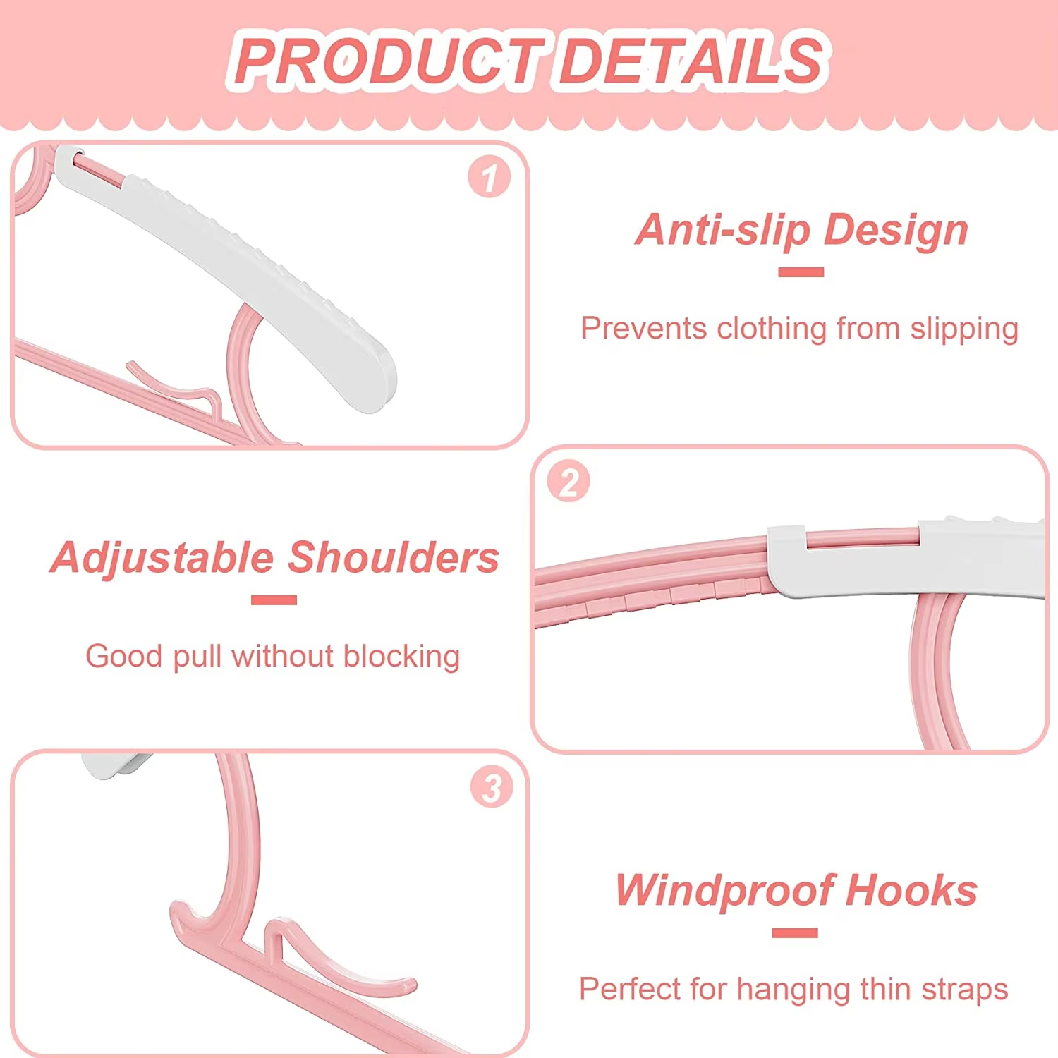 10Pack Anti-Slip Baby Clothes  - Baby Clothing Organizer บทวิจารณ์และราคา