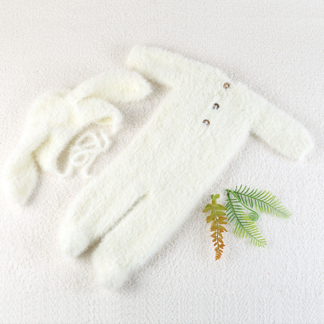Vintage Knit Fluffy Teddy Bear - Baby Clothing Crochet บทวิจารณ์และราคา