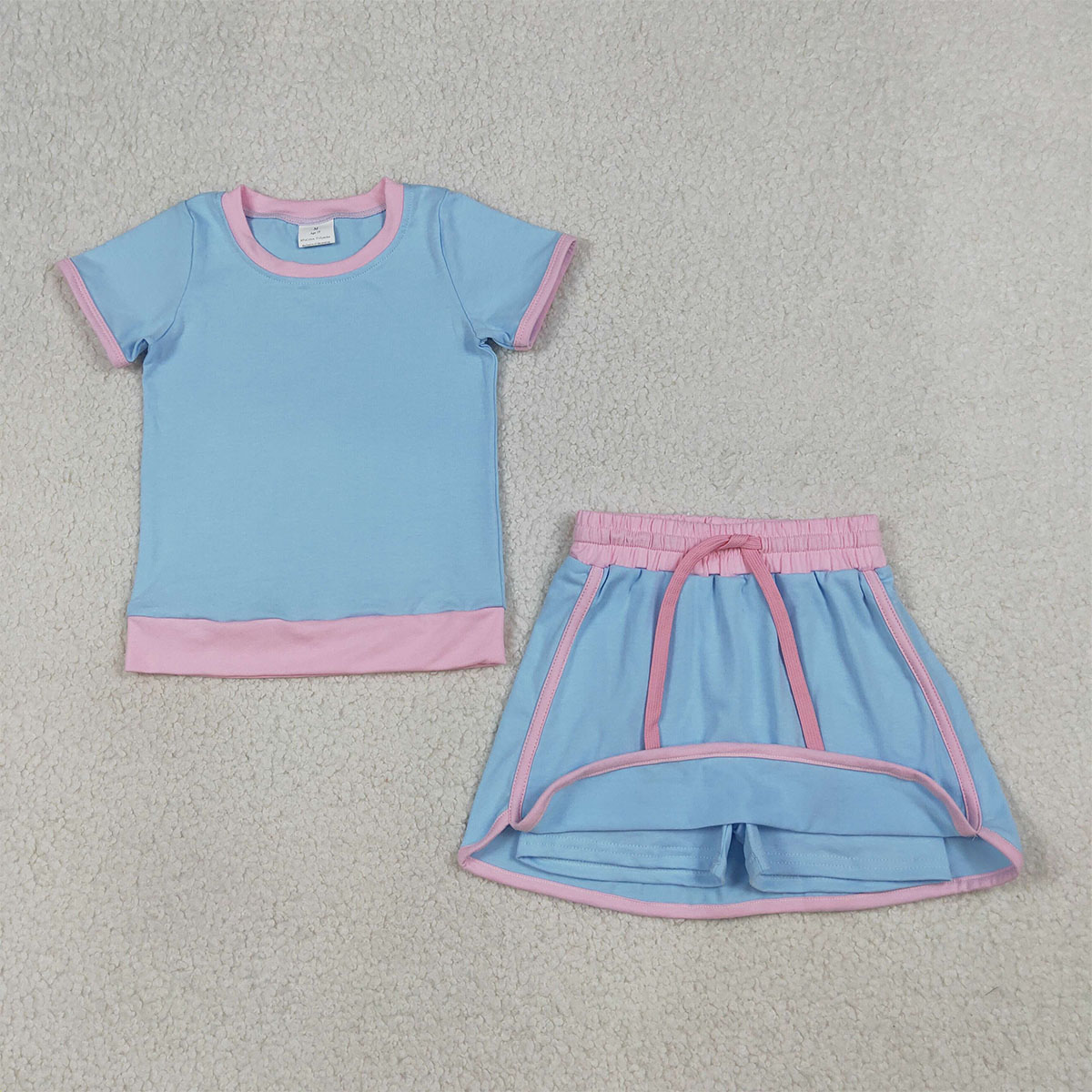 Cute Baby Girls Blue Short Sle - Baby Clothing Wholesale บทวิจารณ์และราคา