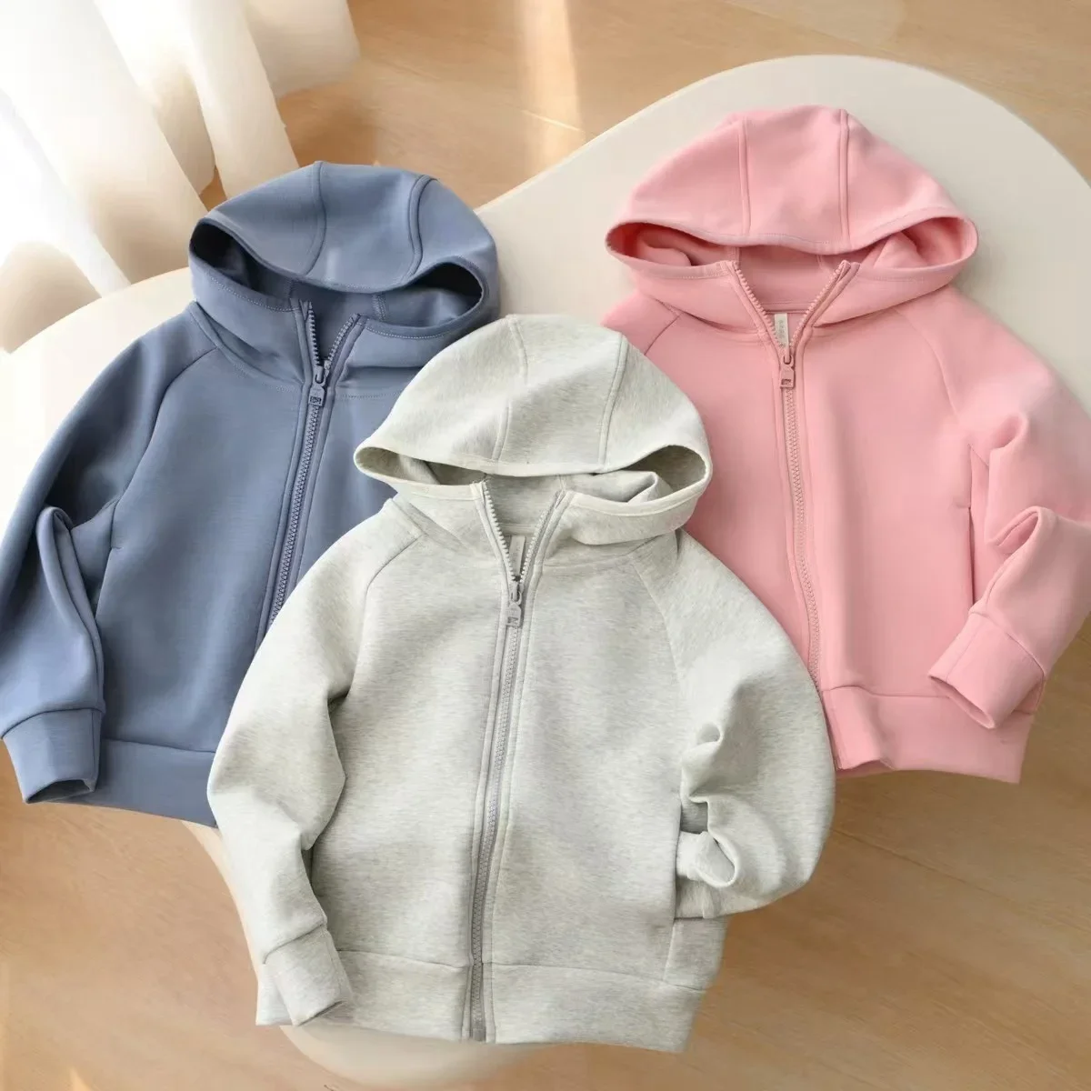 Boys Hooded Sweatshirt Jacket  - Knit Cardigan Infant บทวิจารณ์และราคา