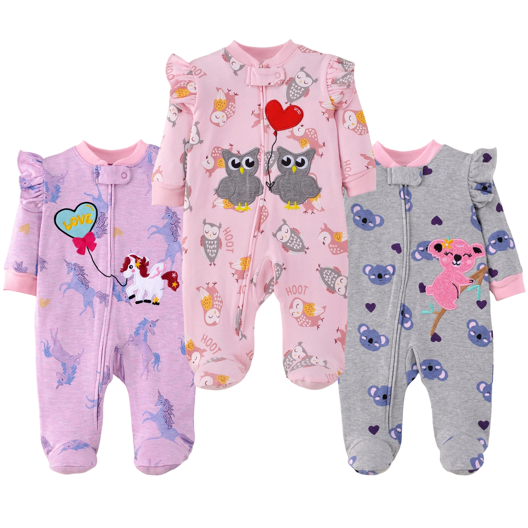 Pure Cotton Baby Footed Romper - Romper Onesie Baby บทวิจารณ์และราคา