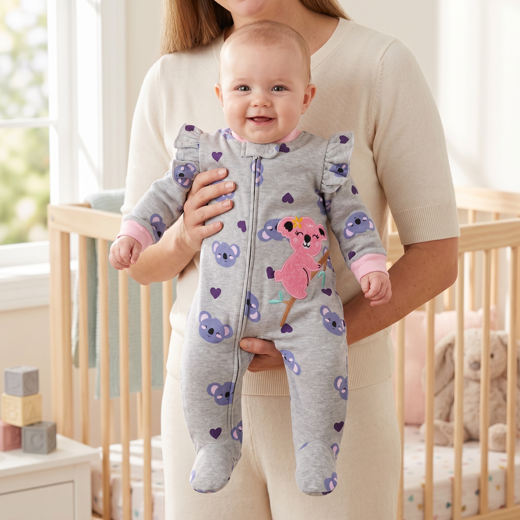 Pure Cotton Baby Footed Romper - Romper Onesie Baby บทวิจารณ์และราคา