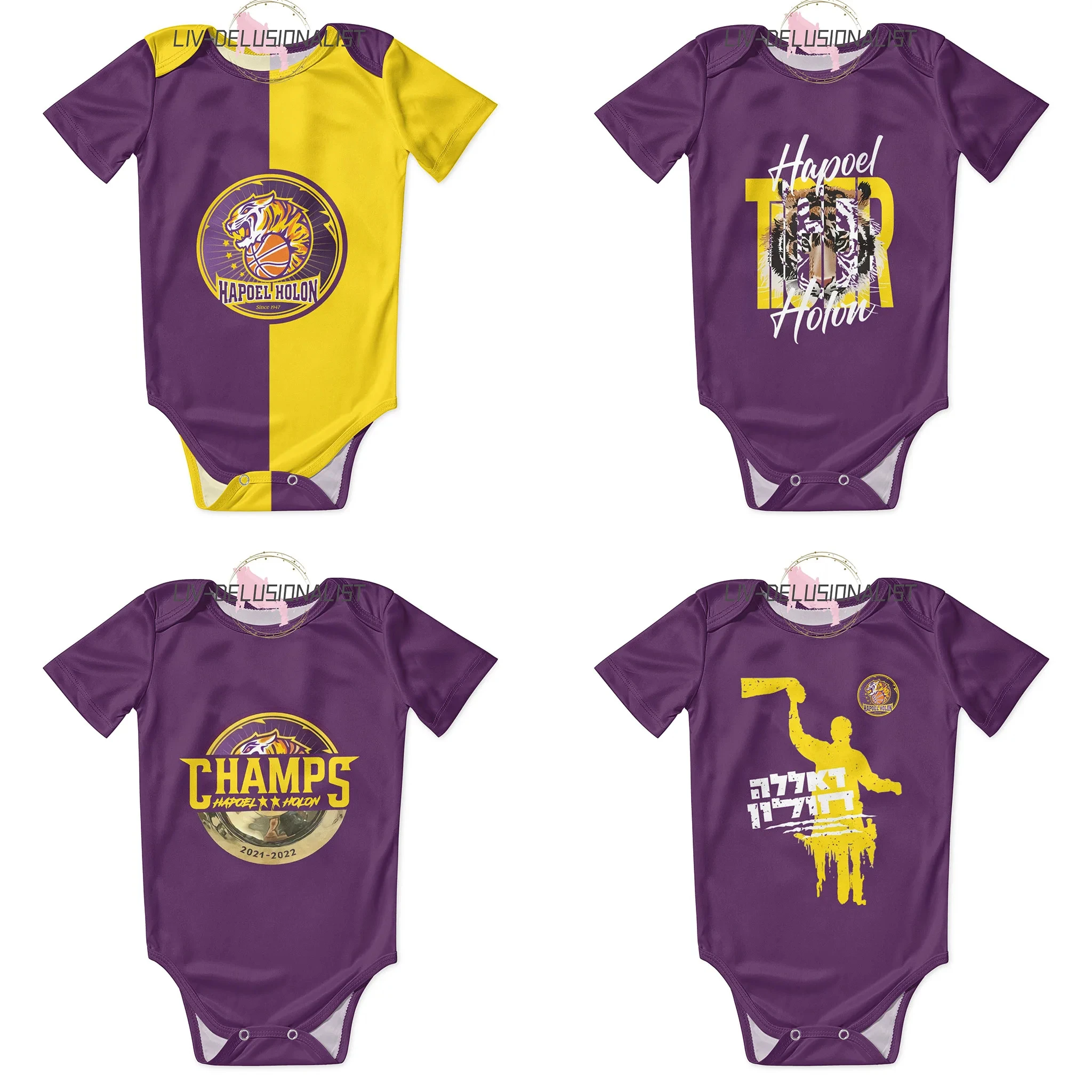 Hapoel Holon Basketball Baby B - Romper Onesie Baby บทวิจารณ์และราคา