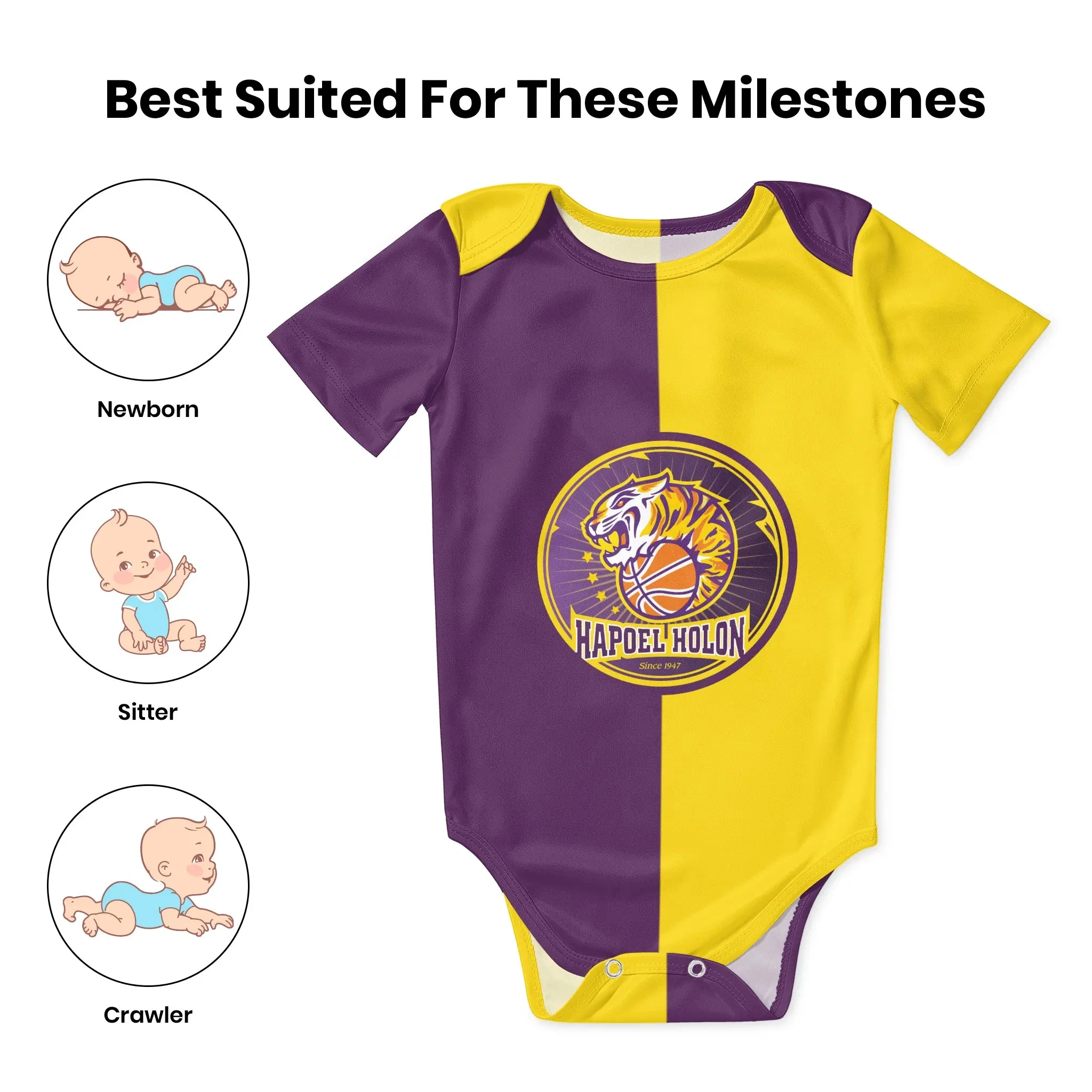 Hapoel Holon Basketball Baby B - Romper Onesie Baby บทวิจารณ์และราคา