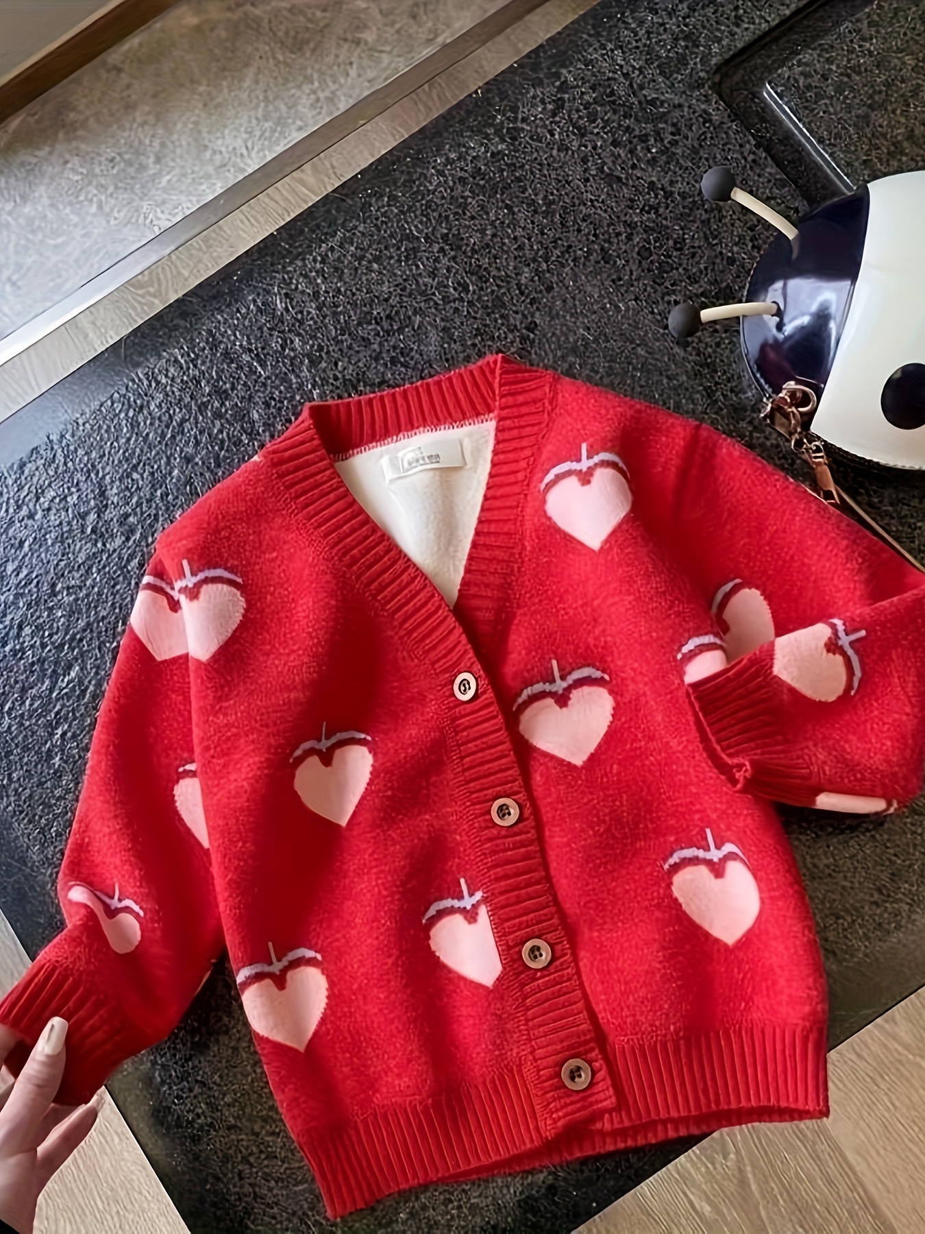 Girls' Knitted Cardigan Spring - Knit Cardigan Infant บทวิจารณ์และราคา