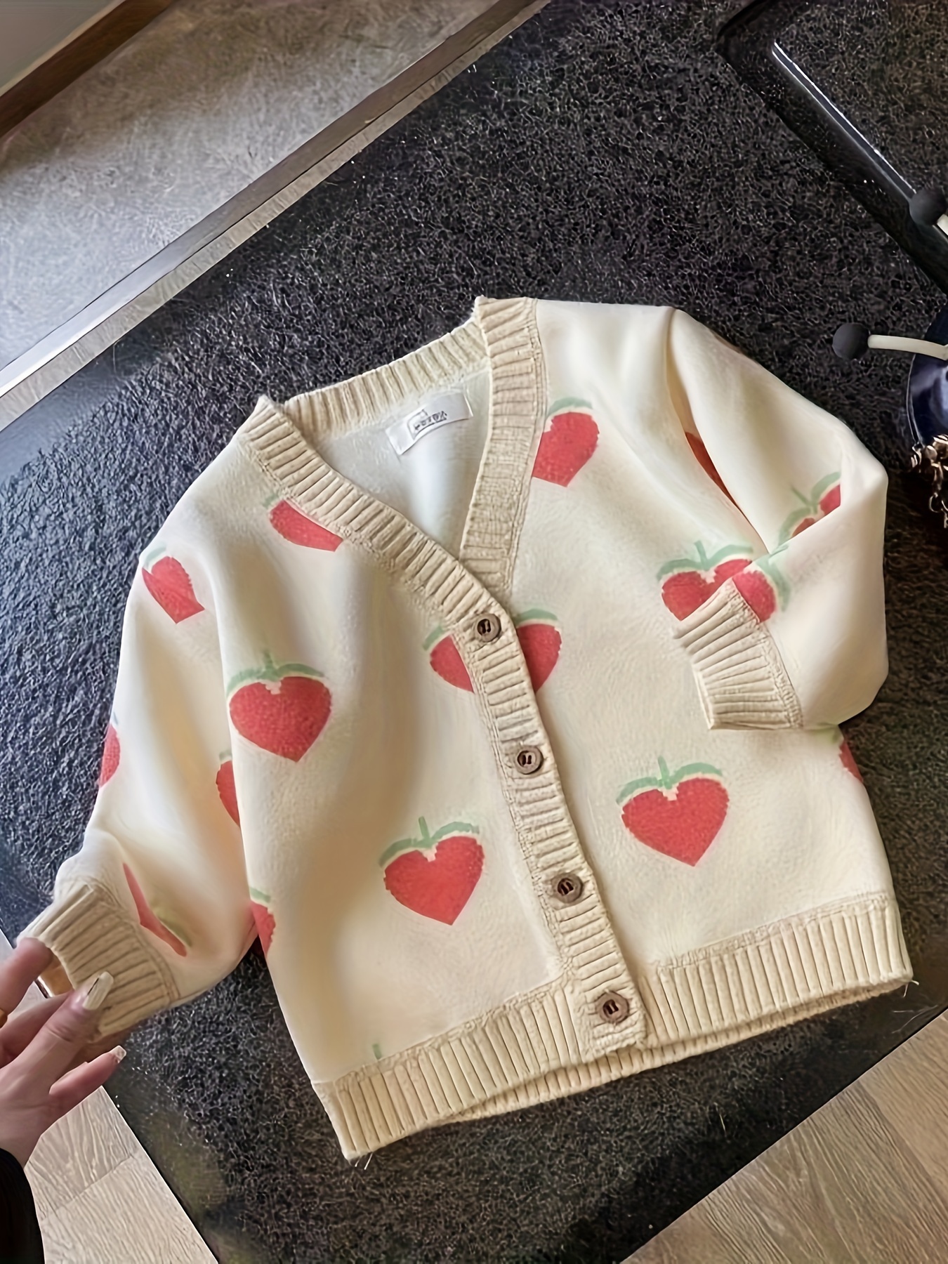 Girls' Knitted Cardigan Spring - Knit Cardigan Infant บทวิจารณ์และราคา