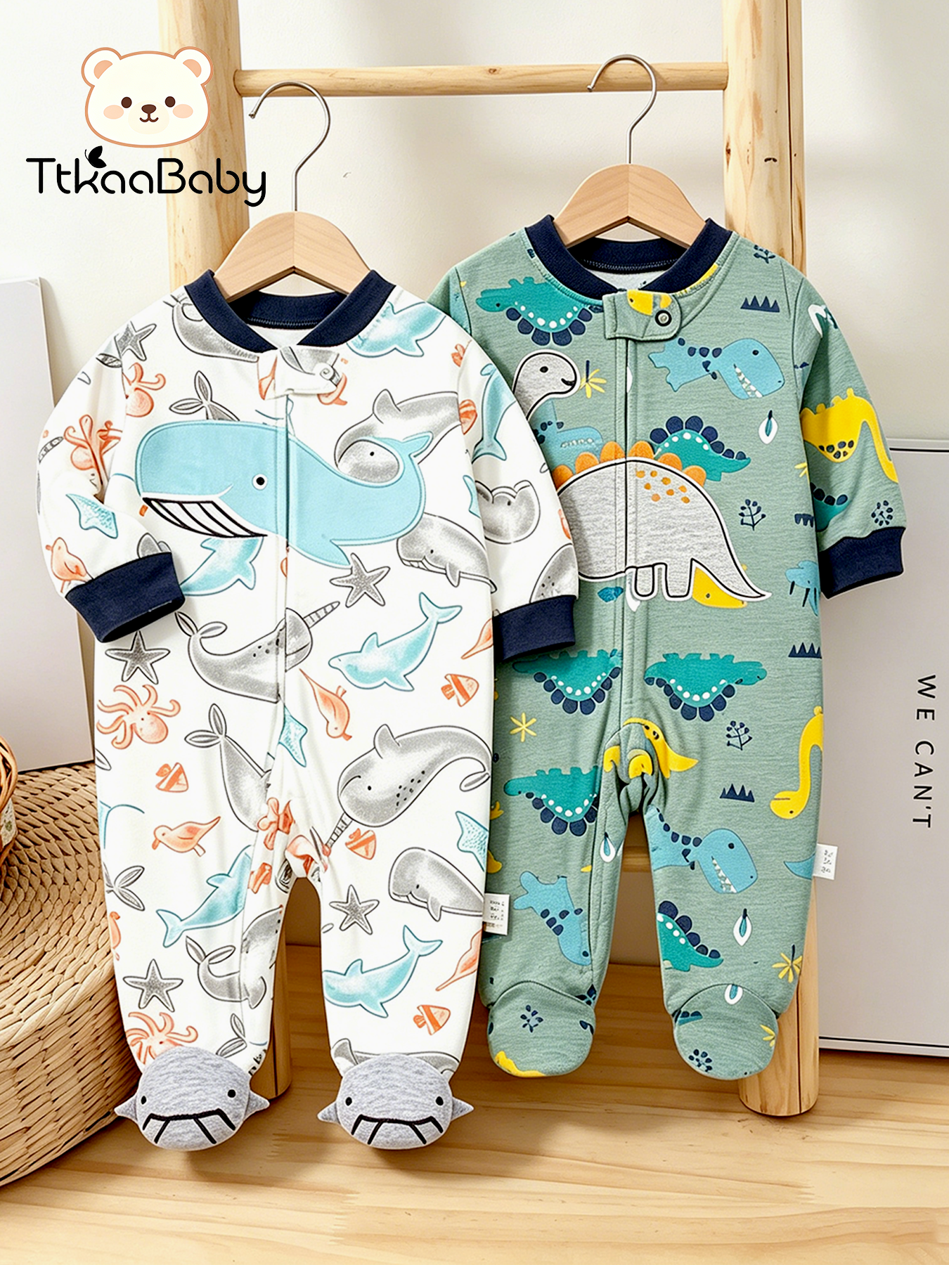 0–12 Months Boys' 2-Piece Romp - Romper Onesie Baby บทวิจารณ์และราคา