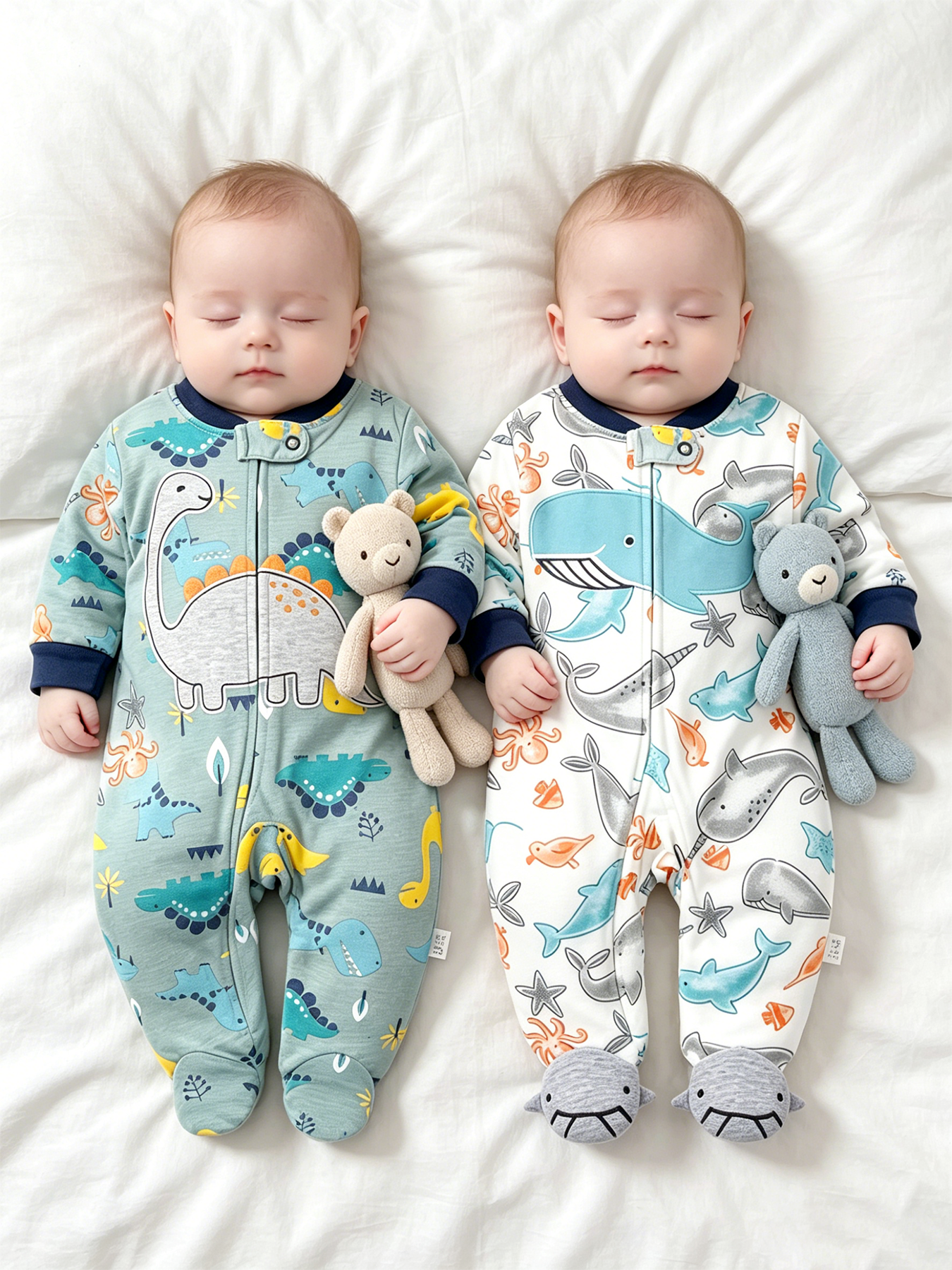 0–12 Months Boys' 2-Piece Romp - Romper Onesie Baby บทวิจารณ์และราคา