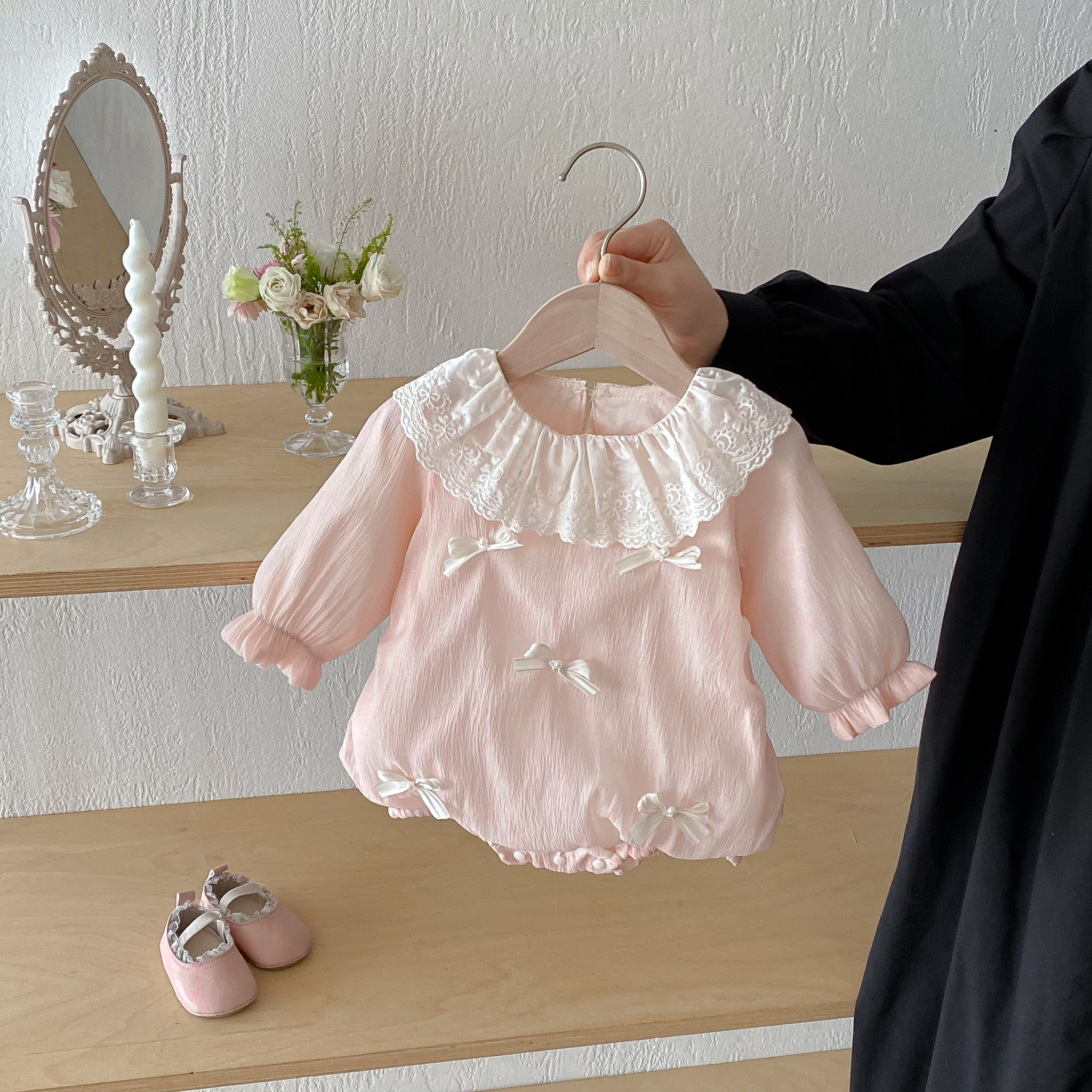 Autumn baby girl pit Striped c - Knit Cardigan Infant บทวิจารณ์และราคา