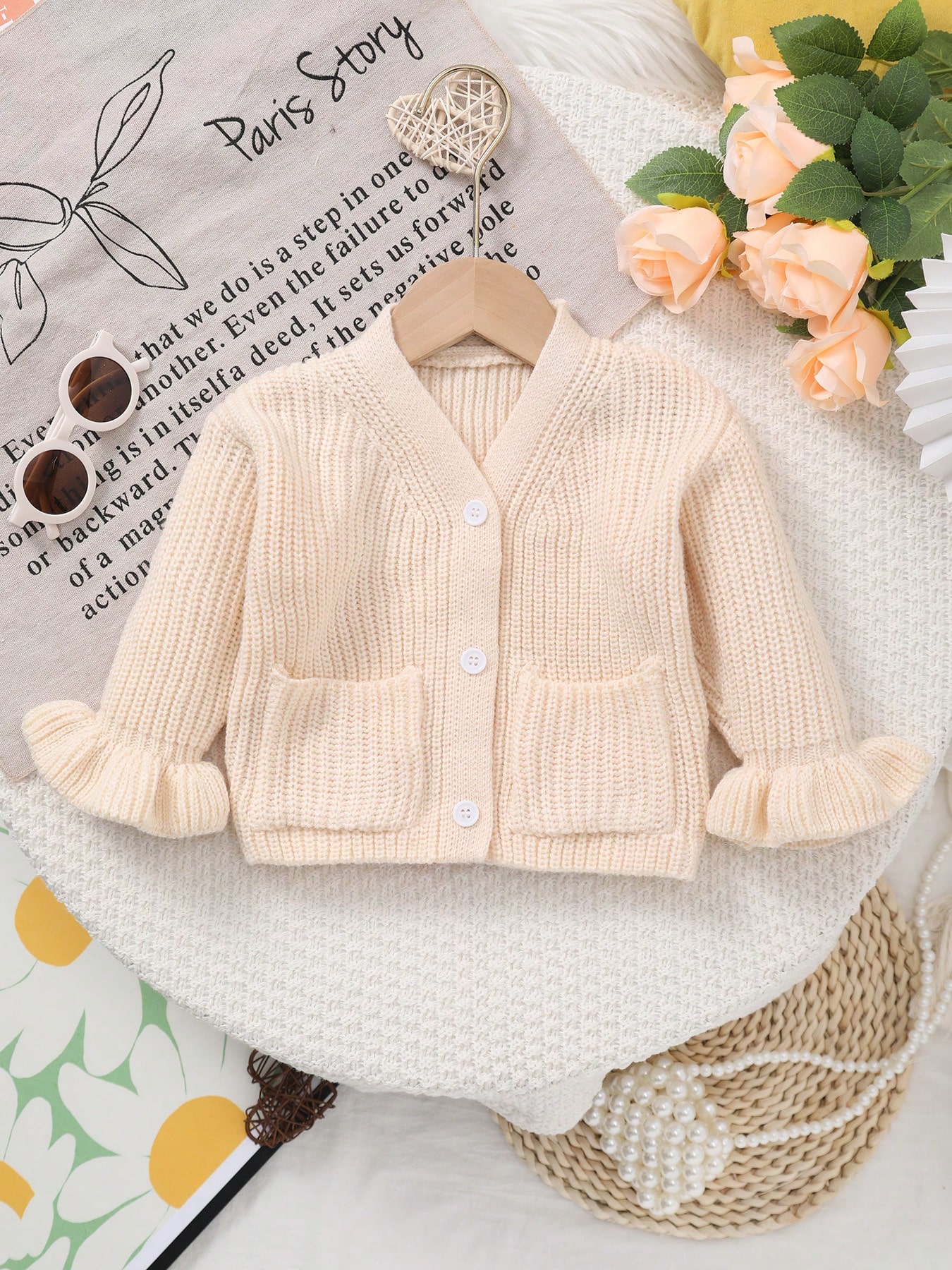 Baby Girl's Cute and Sweet Ruf - Knit Cardigan Infant บทวิจารณ์และราคา