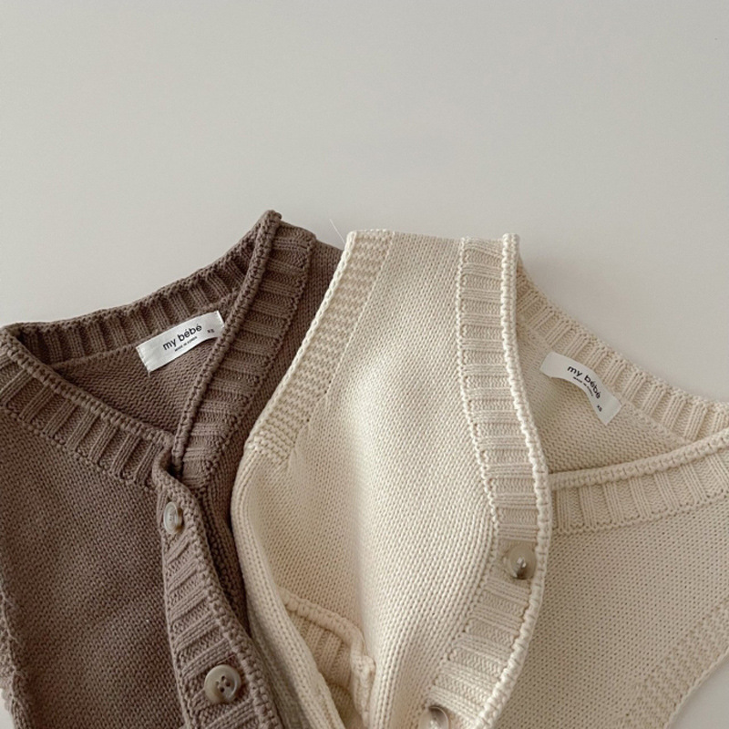 2025 Autumn New Baby Sleeveles - Knit Cardigan Infant บทวิจารณ์และราคา