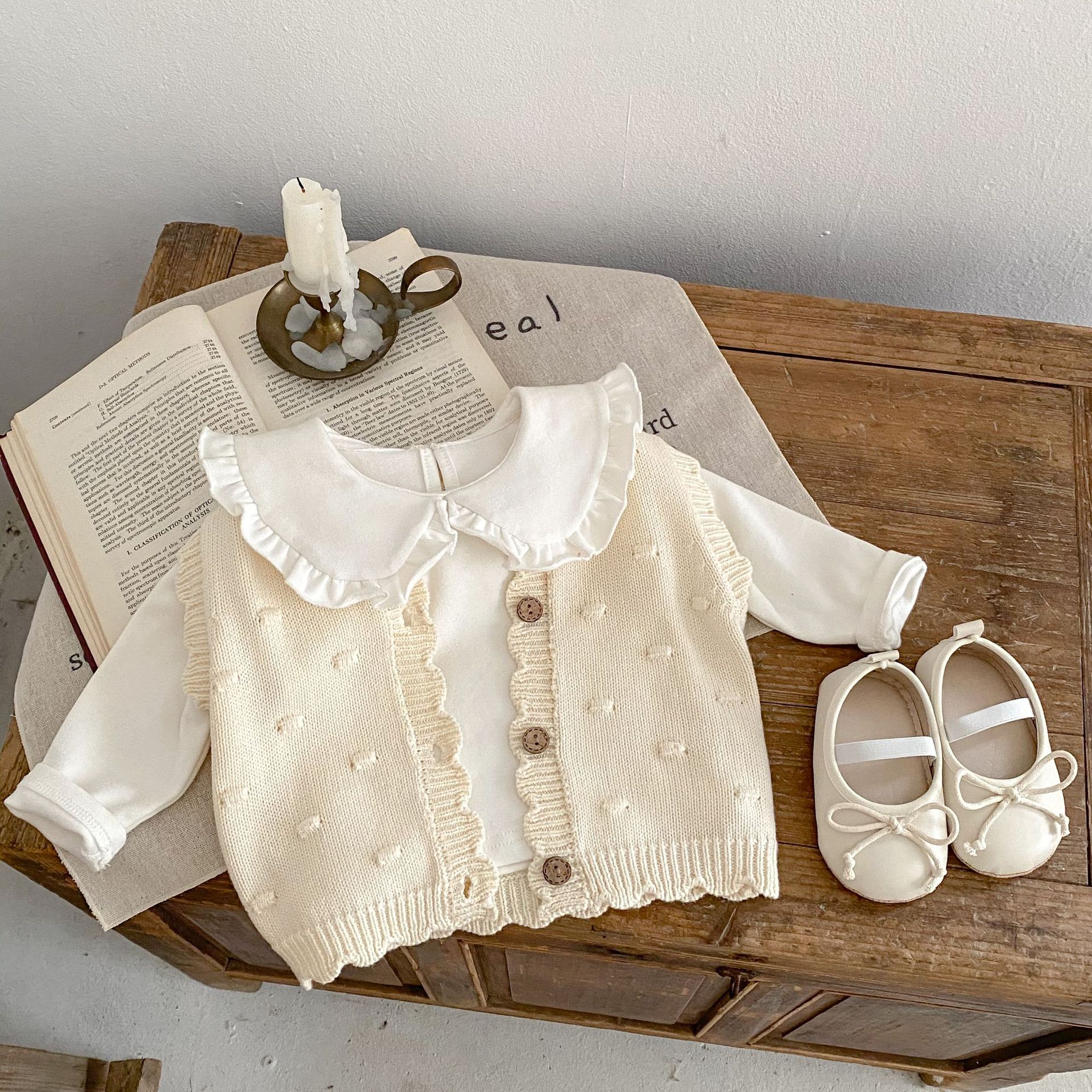 Boys and Girls Baby Pom Pom Ca - Knit Cardigan Infant บทวิจารณ์และราคา
